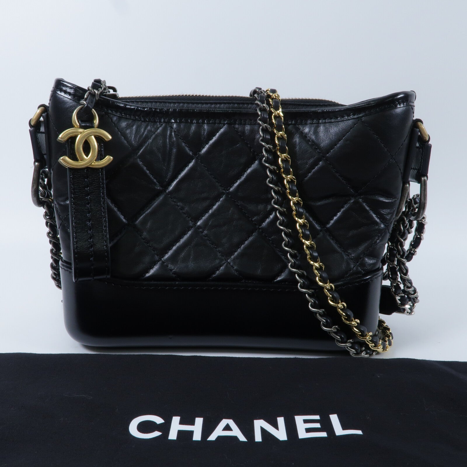 CHANEL 牛皮皮革Gabrielle Small肩背袋