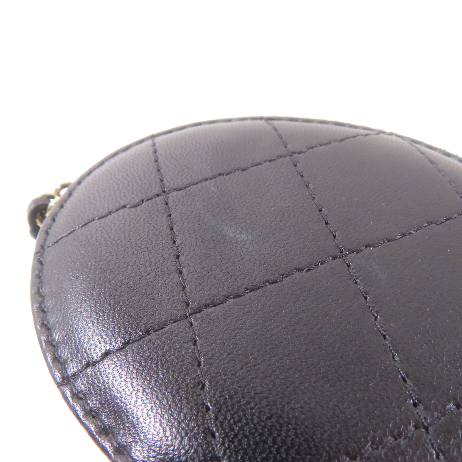 CHANEL 牛皮皮革Chain Shoulder金扣鏈帶肩背袋黑色