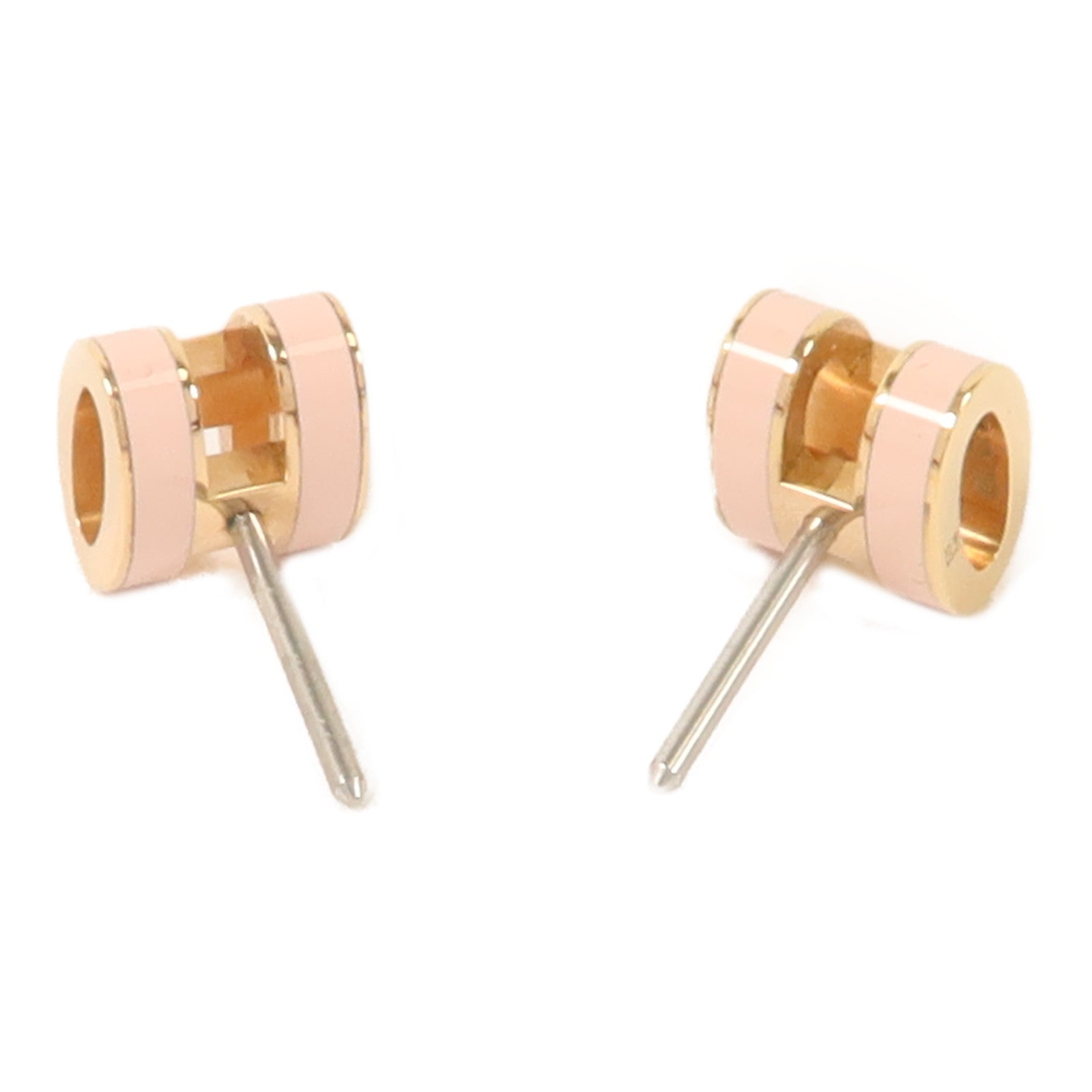 HERMES 金屬Mini Pop H耳環Rose Dragee