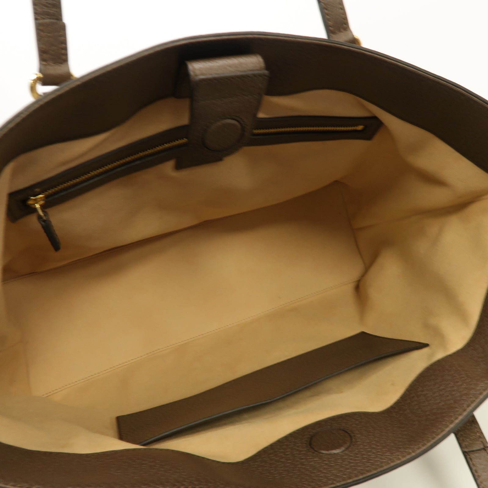 GUCCI 塗層帆布Ophidia GG Medium Tote Bag金扣手挽袋棕色
