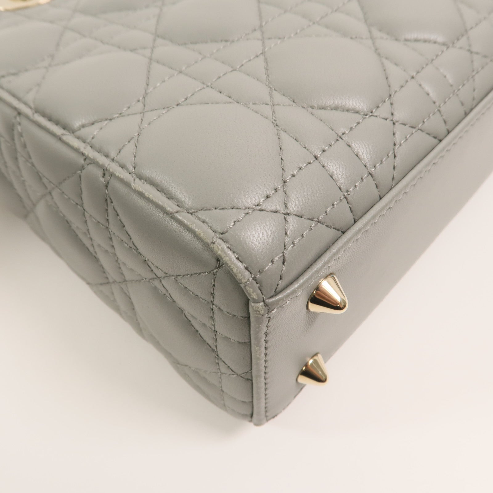 Dior 羊皮皮革Small Lady Dior My ABCDior Bag手挽肩背兩用袋