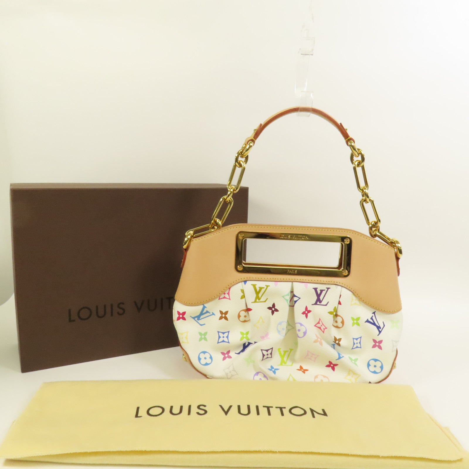 LOUIS VUITTON Monogram Multicolore Judy PM金扣手挽肩背兩用袋