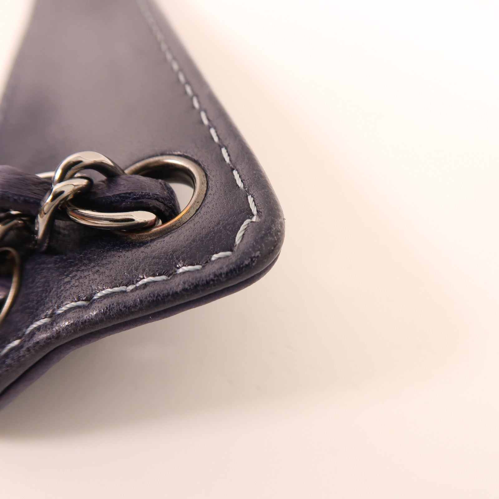 CHANEL 羊皮皮革Vintage Shoulder Bag銀扣鏈帶肩背袋