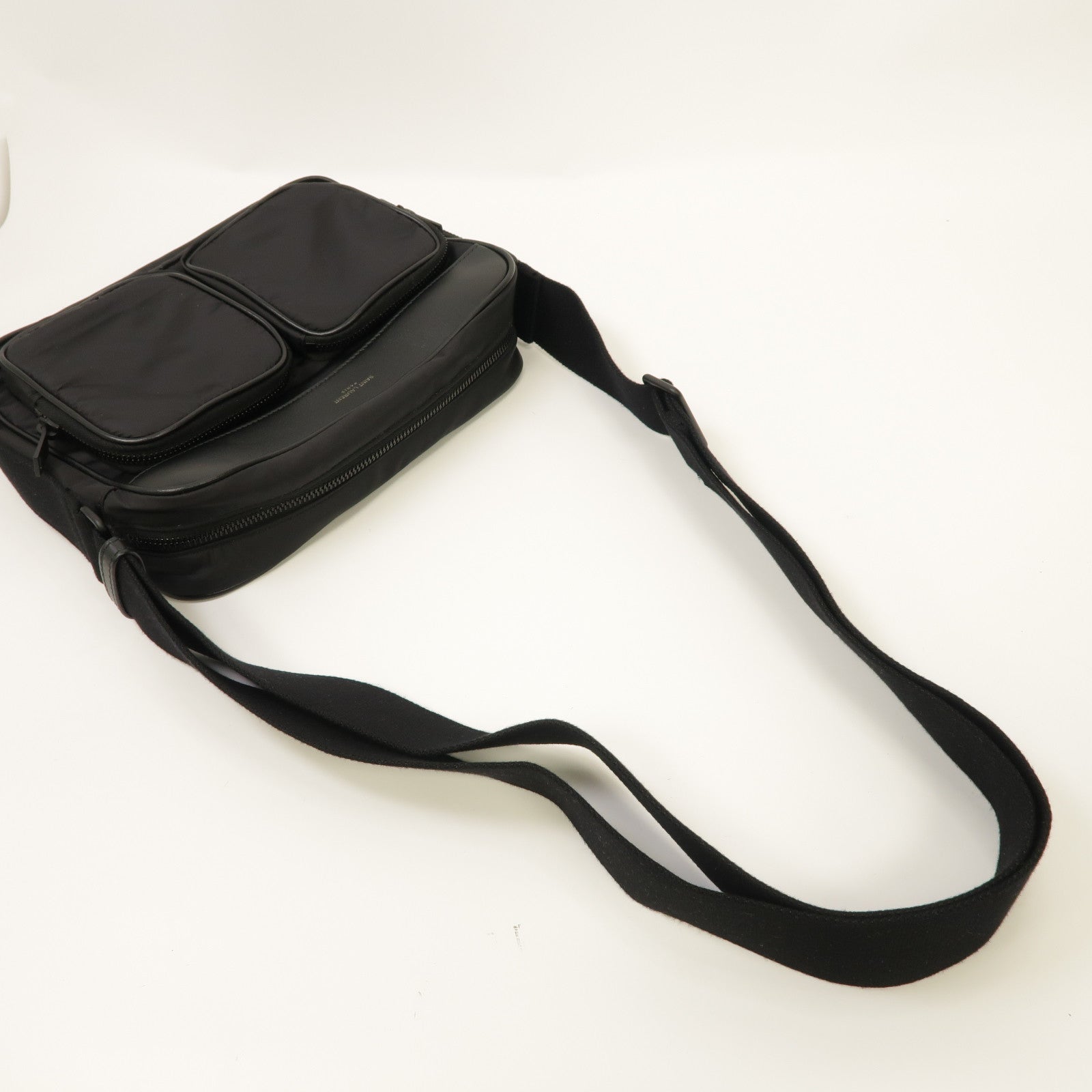 SAINT LAURENT 再生尼龍City New Camera Bag肩背袋黑色