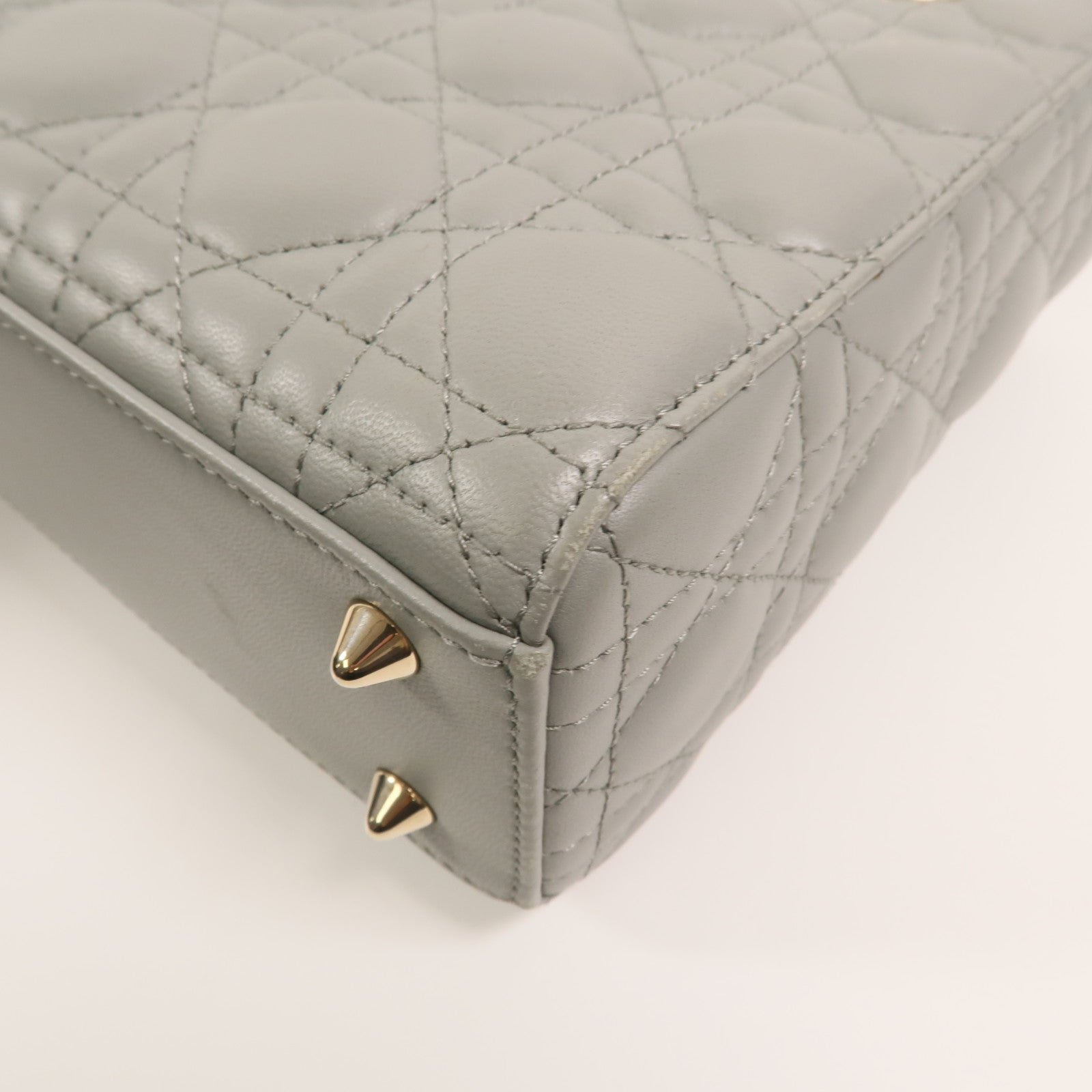 Dior 羊皮皮革Small Lady Dior My ABCDior Bag手挽肩背兩用袋