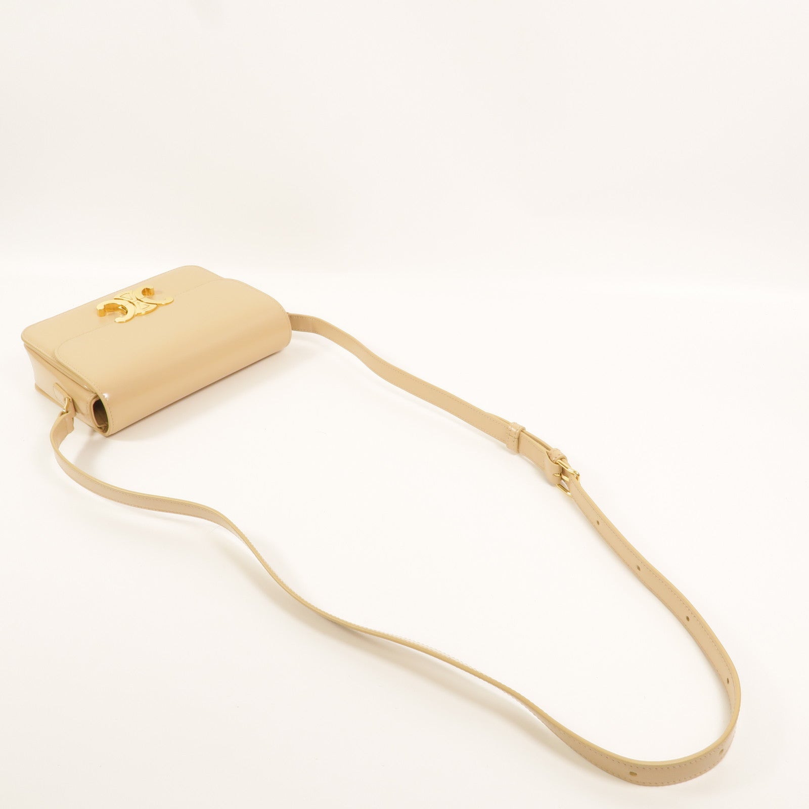 CELINE 牛皮皮革Teen Triomphe肩背袋