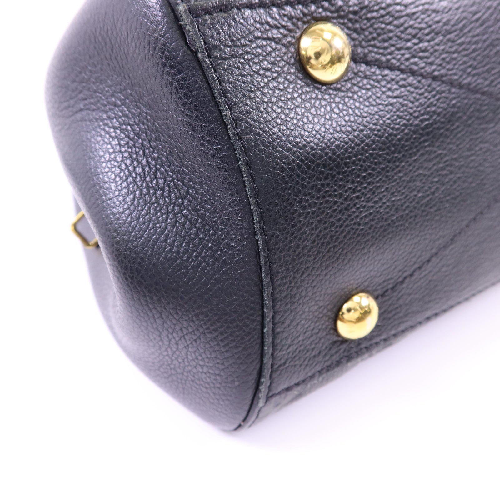 LOUIS VUITTON Monogram Empreinte Montaigne MM金扣手挽肩背兩用袋