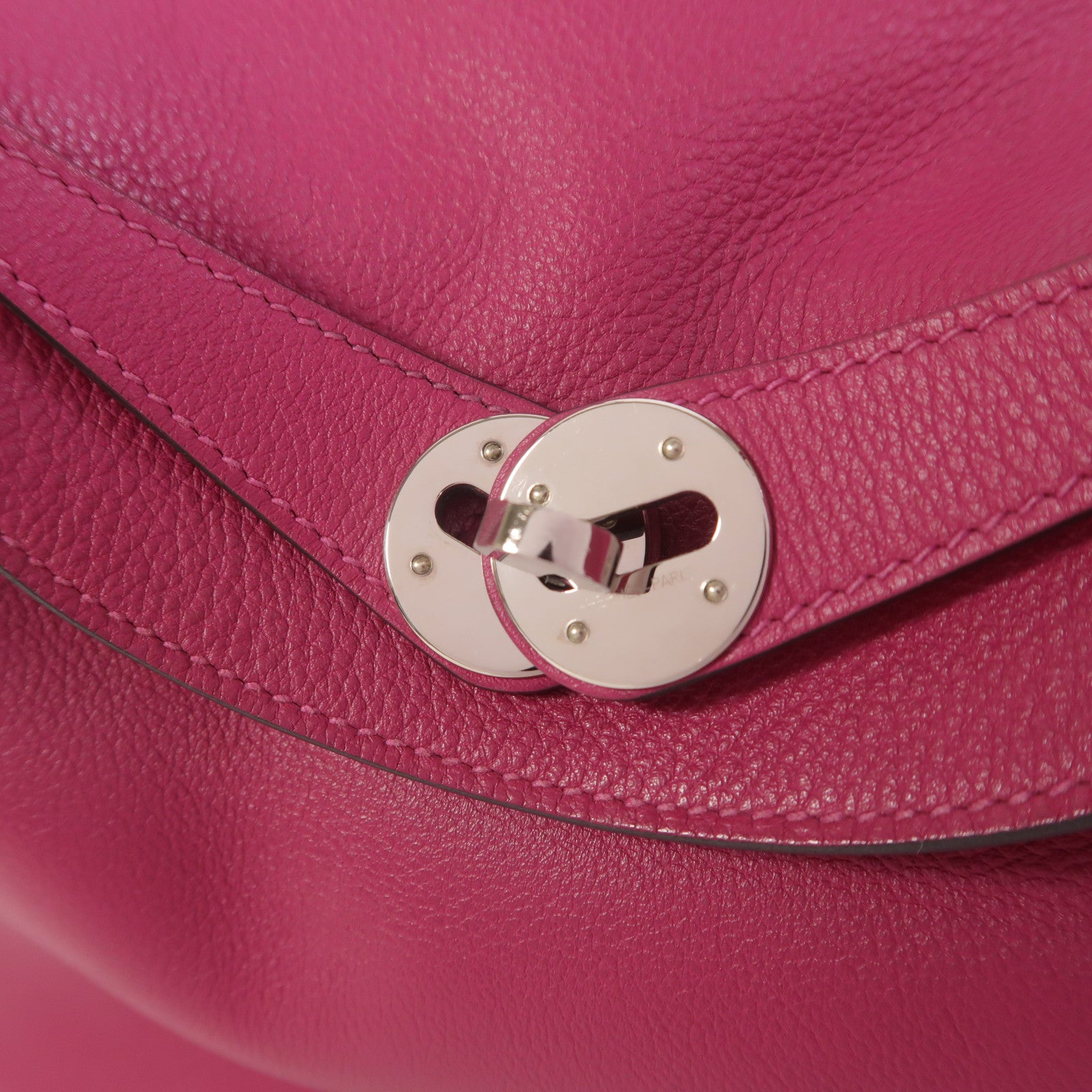 HERMES Evercolor皮革Lindy 26手挽肩背兩用袋Rose Pourpre