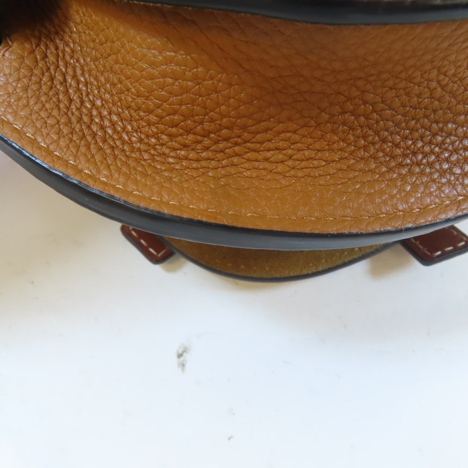 LOEWE 【激減優惠】牛皮皮革Mini Gate金扣肩背袋啡色