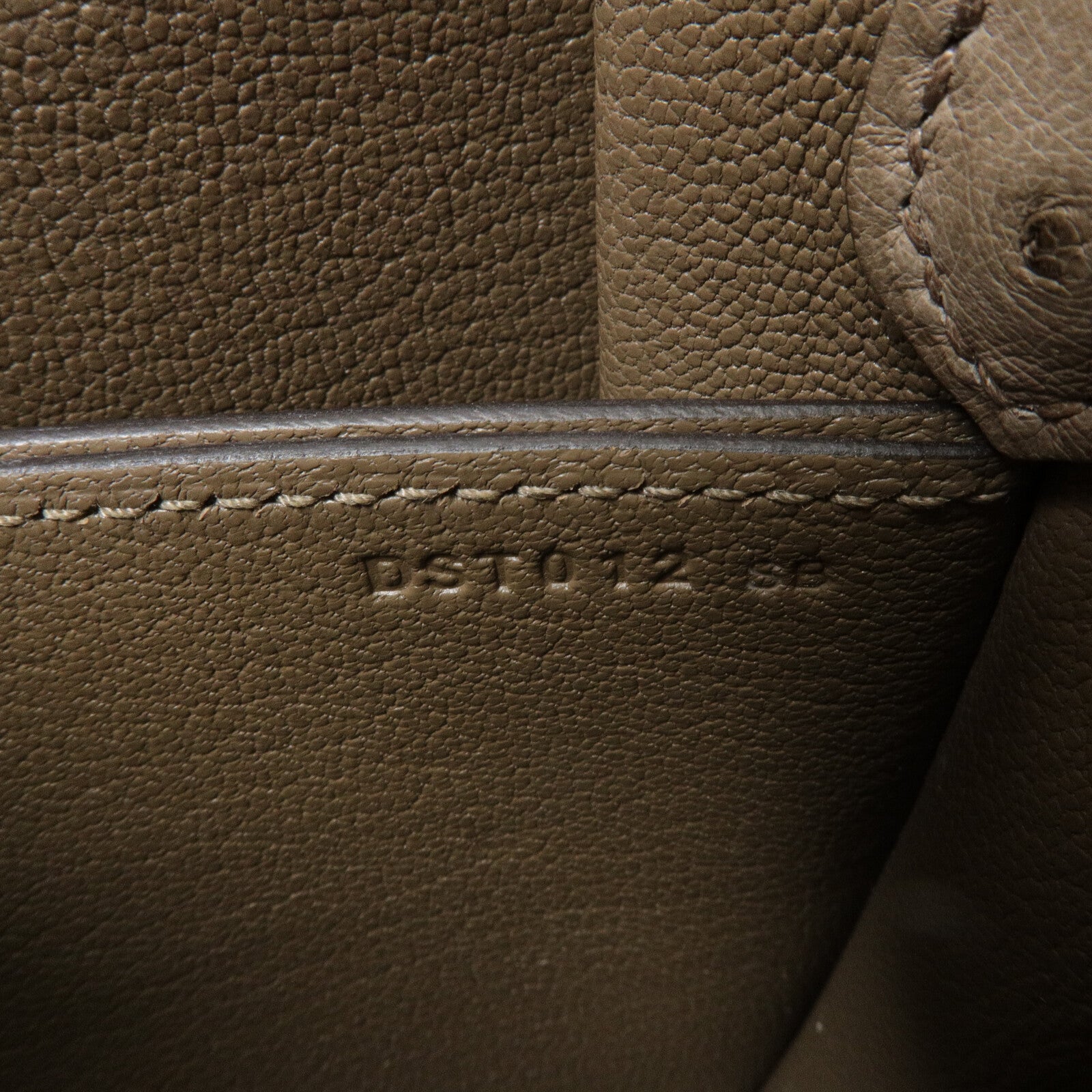 HERMES 鴕鳥皮革Roulis Mini肩背袋Gris Asphalt
