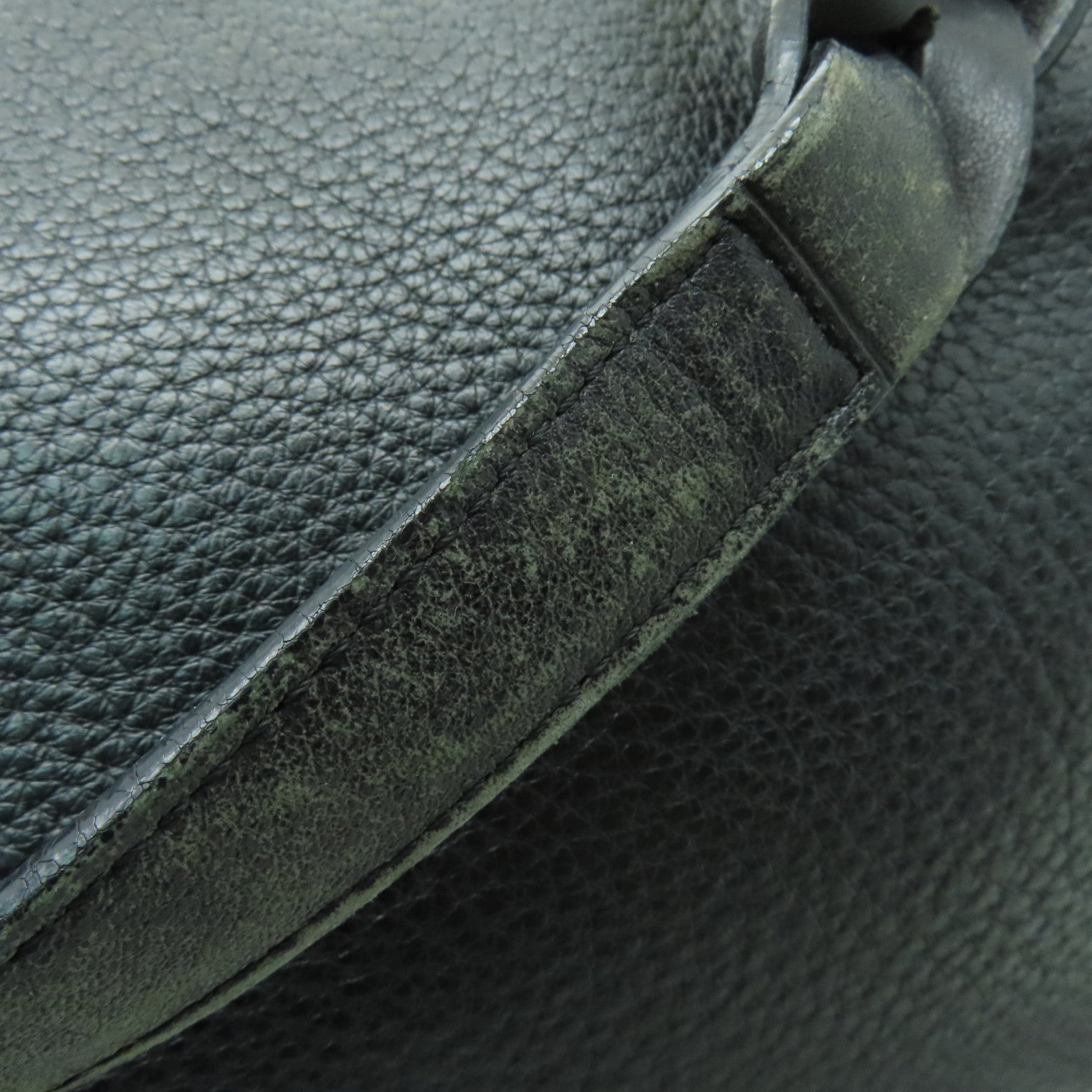 LOEWE 【清倉大減價】牛皮皮革Fusta 2 Way Shoulder金扣手挽肩背兩用袋黑色