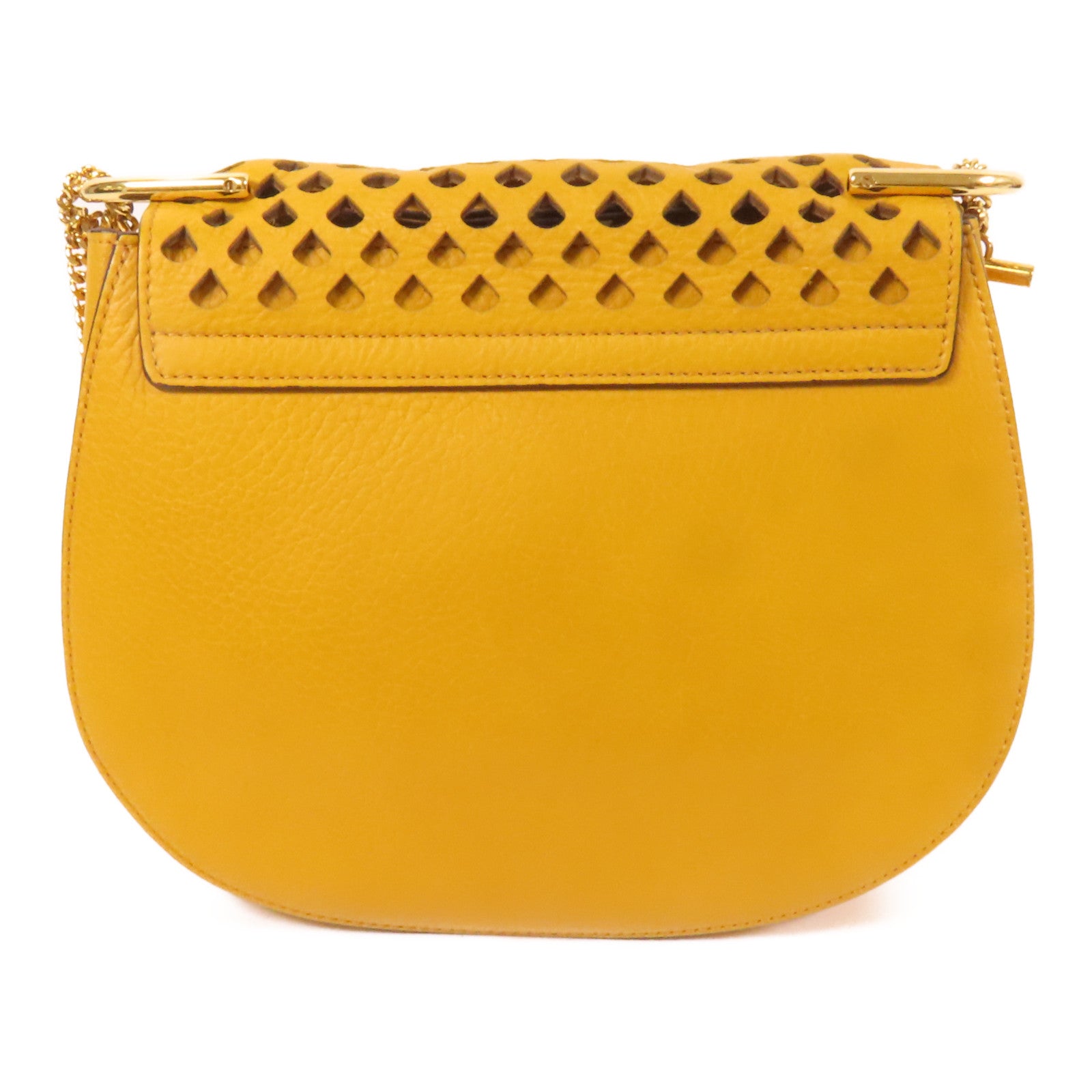 Chloe 牛皮皮革Shoulder Bag金扣鏈帶肩背袋