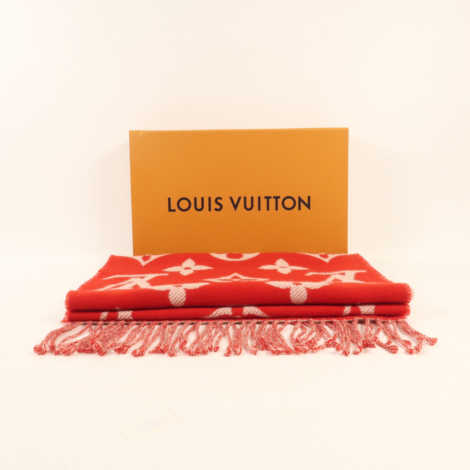 LOUIS VUITTON 羊絨Cashmere Muffler圍巾