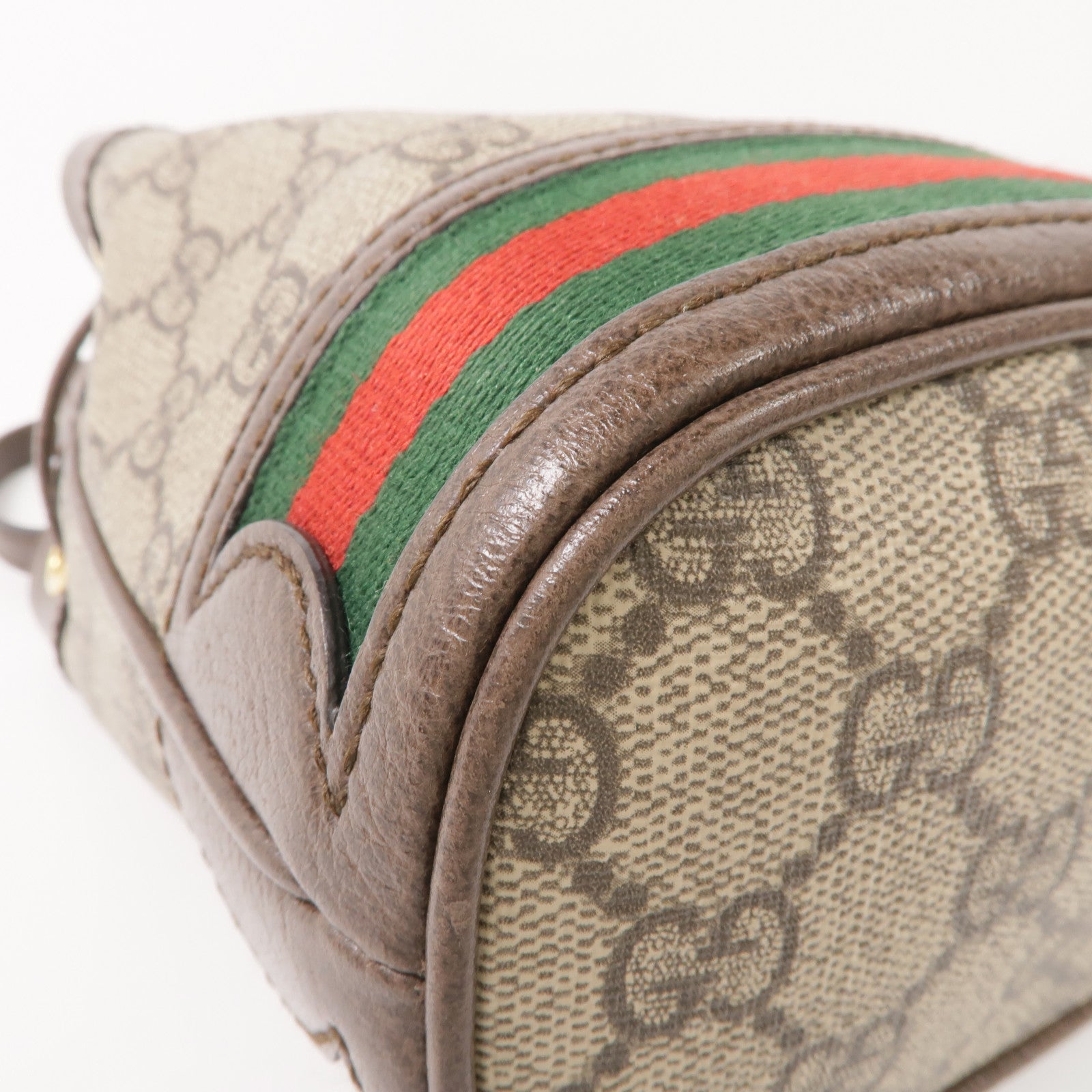 GUCCI 塗層帆布Ophidia Mini Bucket金扣肩背袋