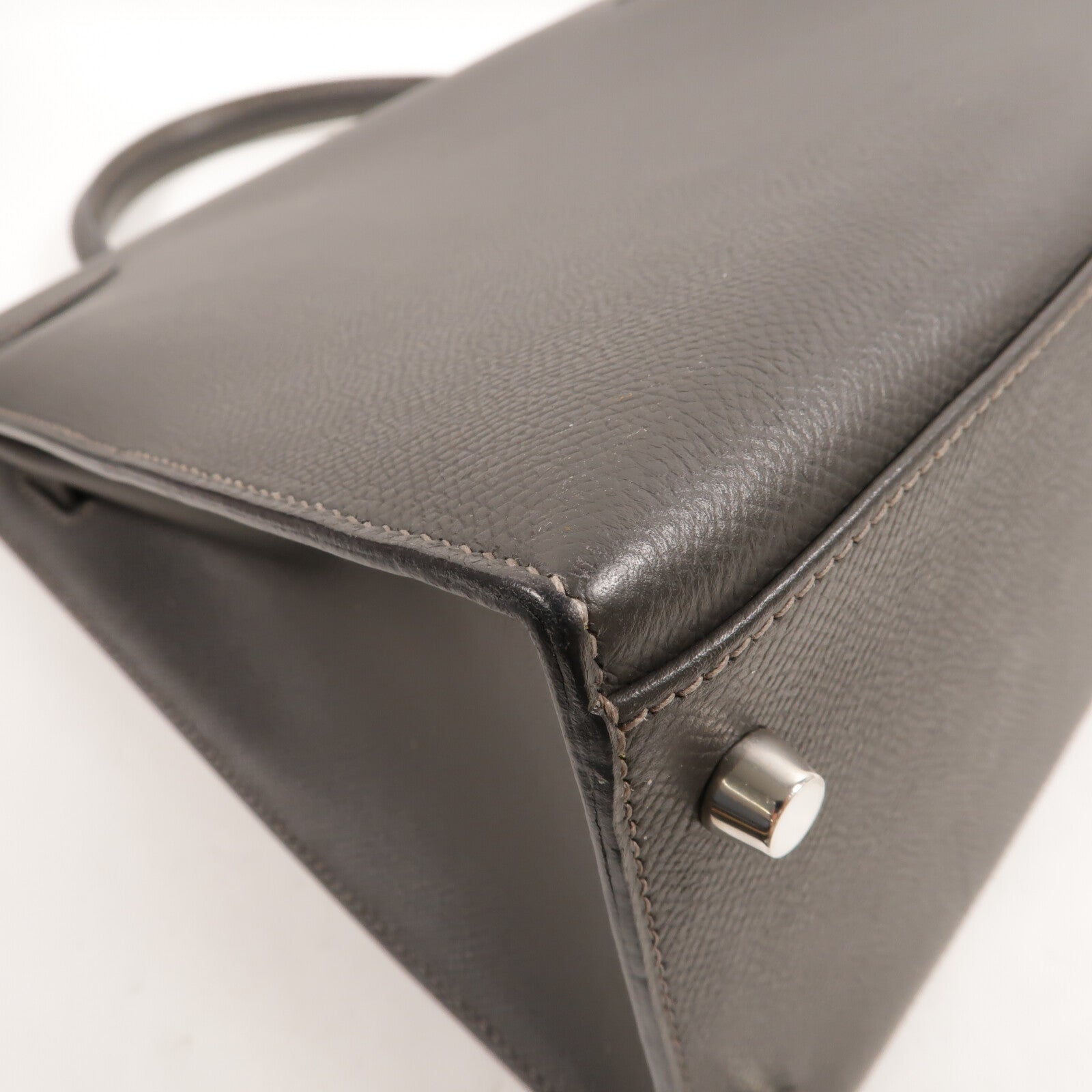 HERMES Epsom皮革Kelly 35手挽肩背兩用袋Graphite