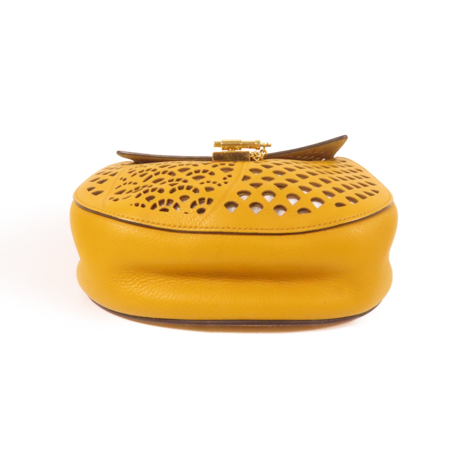 Chloe 牛皮皮革Shoulder Bag金扣鏈帶肩背袋