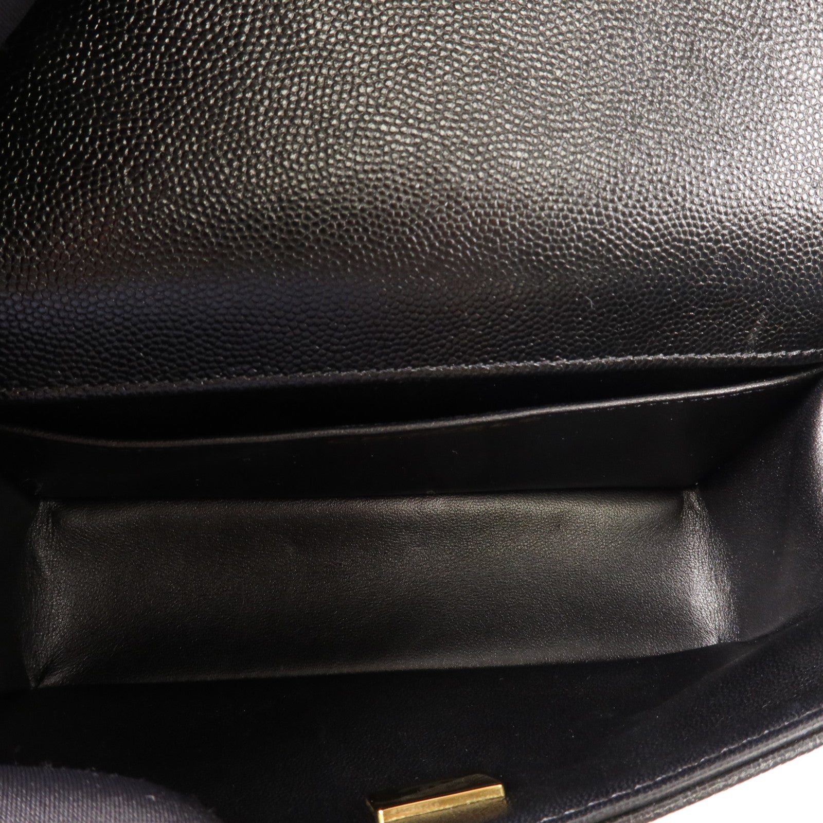 CHANEL 牛皮皮革Boy 20cm金扣鏈帶肩背袋