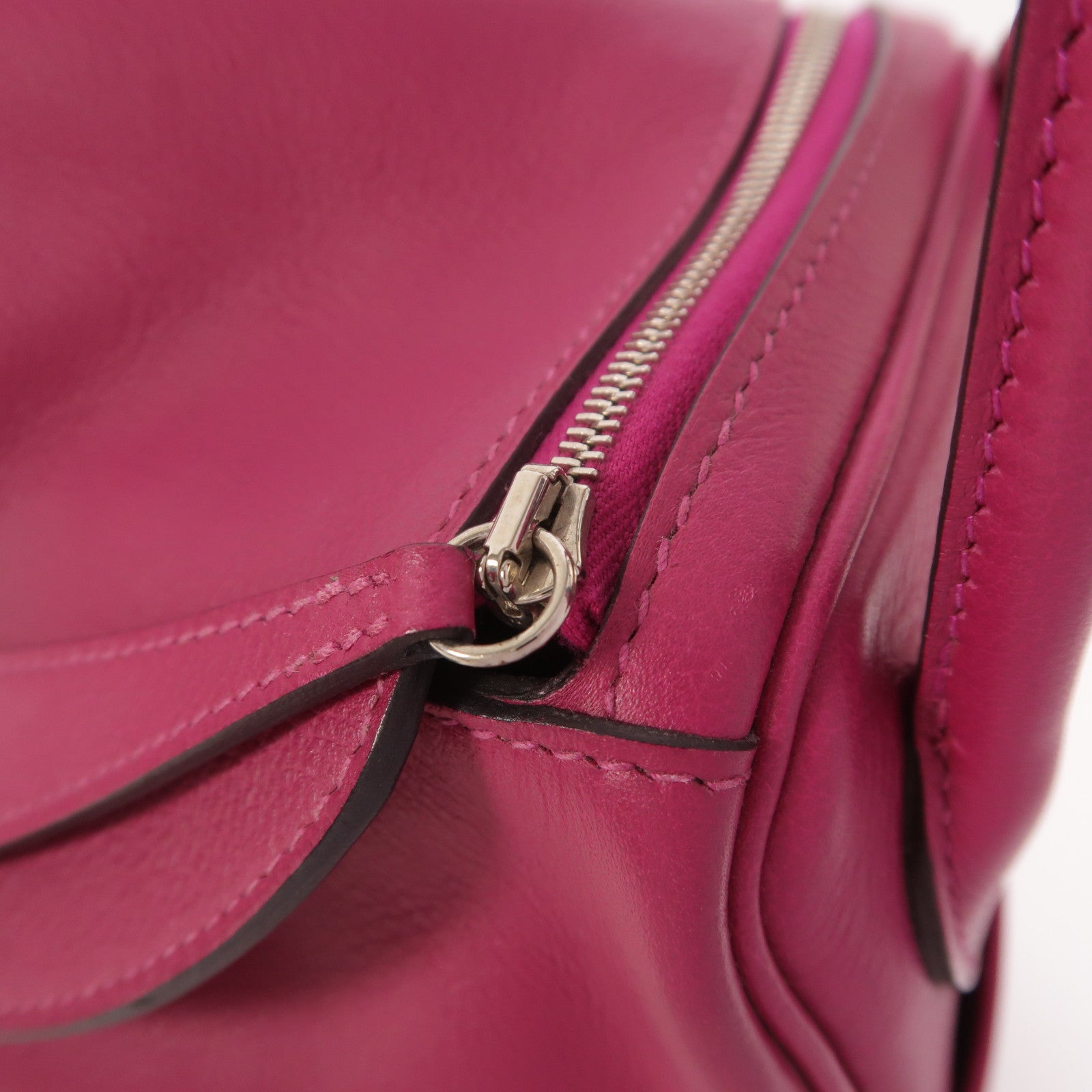 HERMES Evercolor皮革Lindy 26手挽肩背兩用袋Rose Pourpre