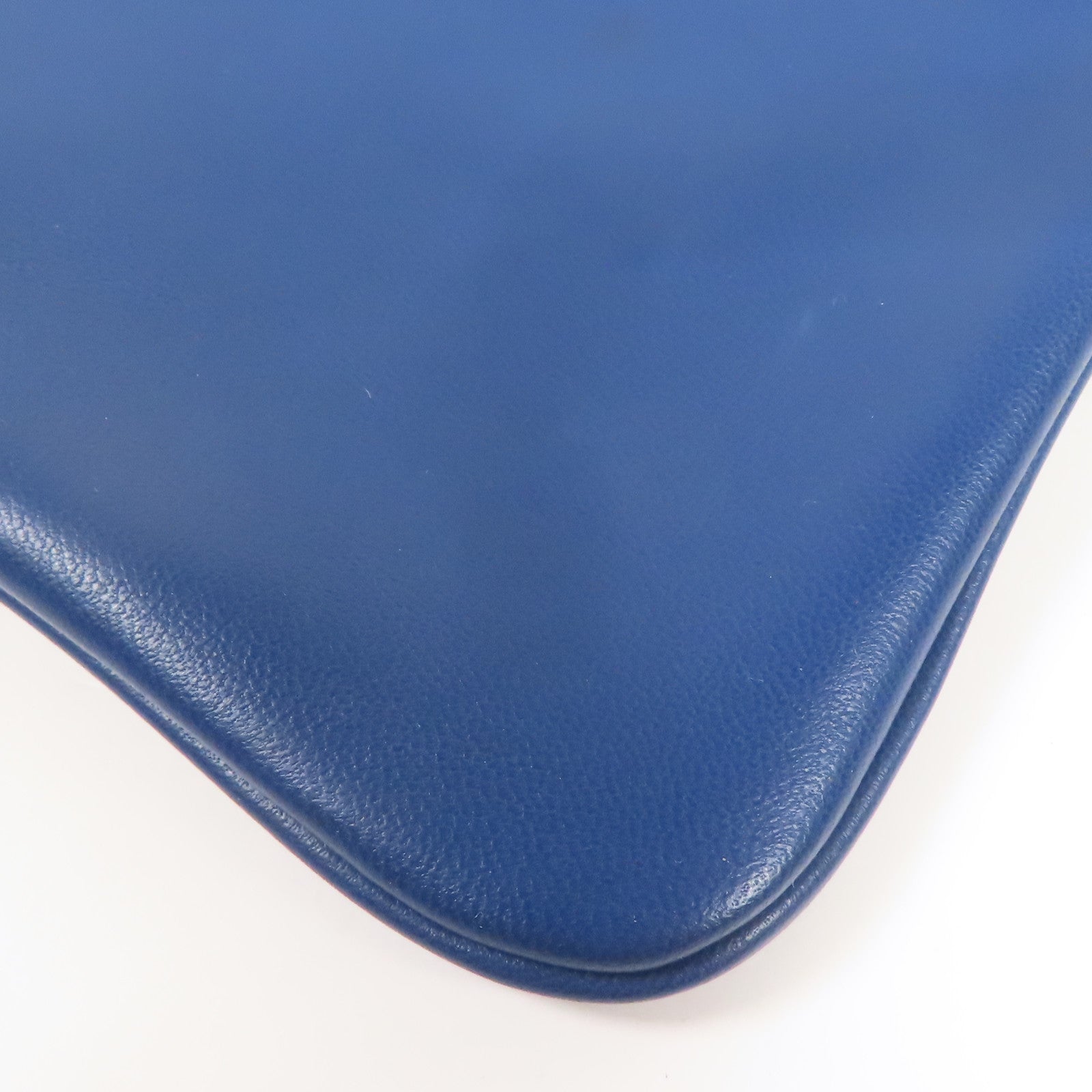 HERMES Swift皮革Aline Mini銀扣肩背袋Deep Blue