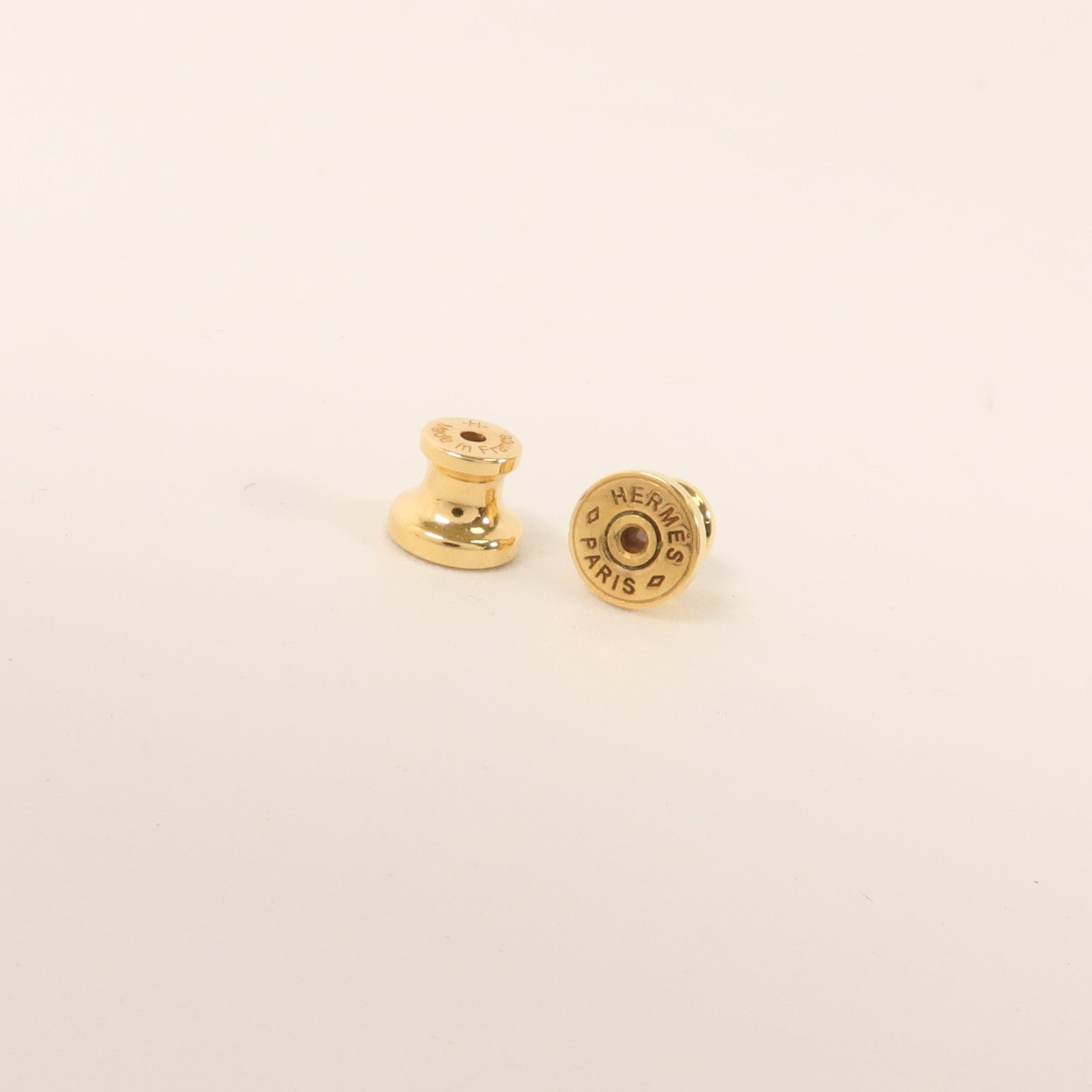 HERMES 金屬Mini Pop H耳環Rose Dragee