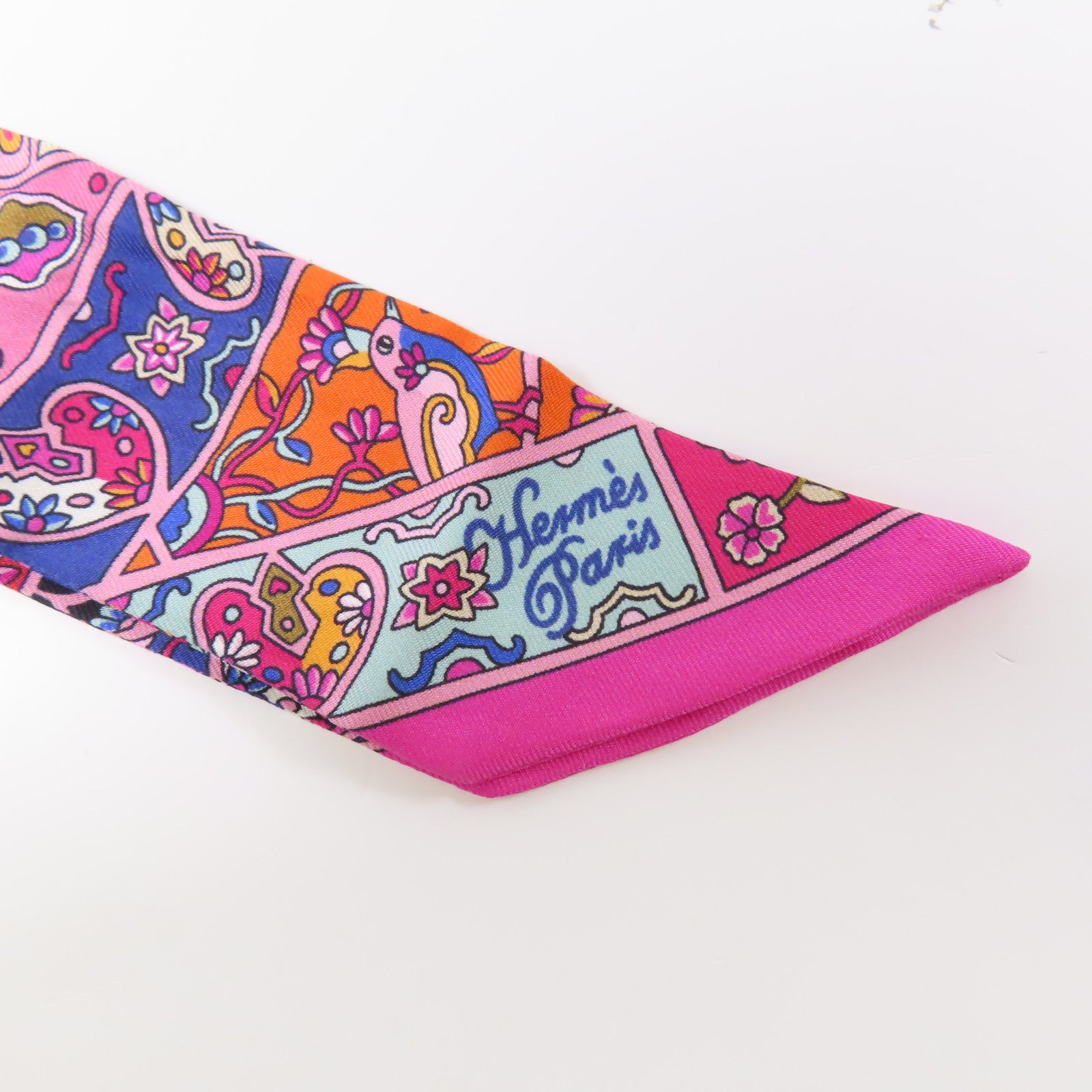 HERMES 絲質Twilly絲巾