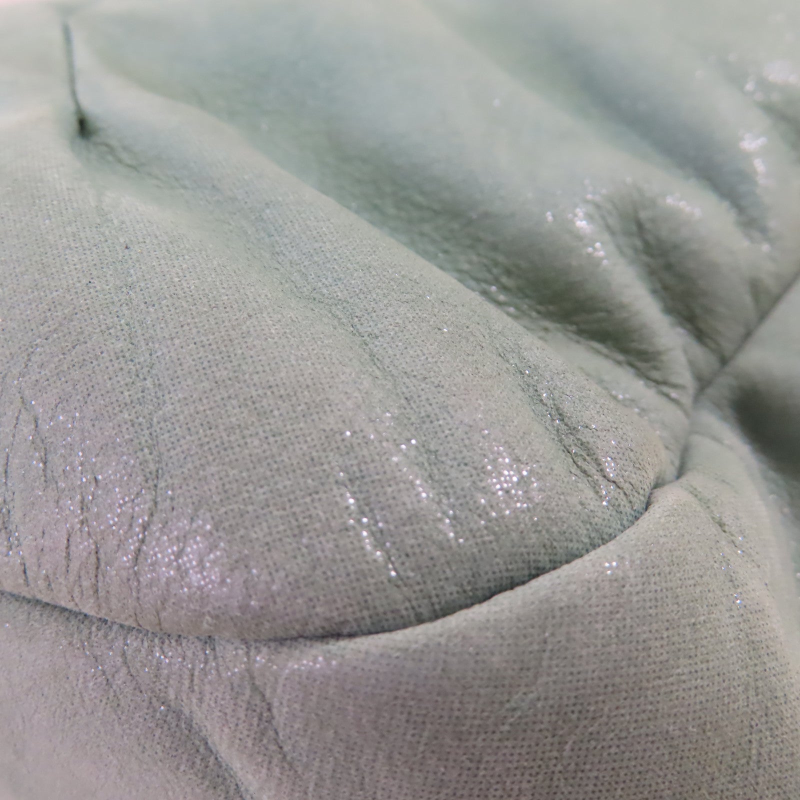 CHANEL 【激減優惠】牛皮皮革Chain Shoulder Bag銀扣鏈帶肩背袋綠色