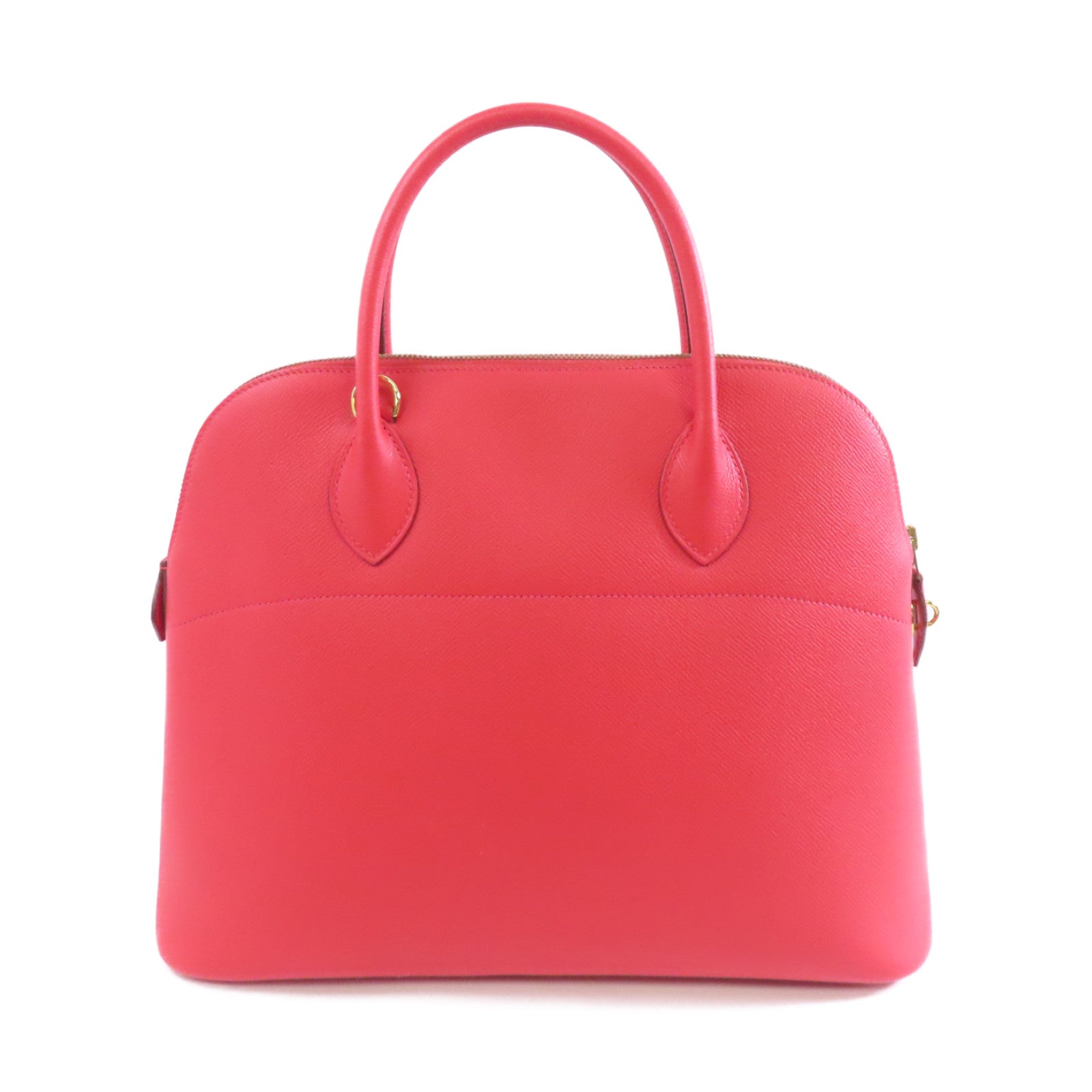 HERMES Epsom皮革Bolide 35金扣手挽肩背兩用袋紅色