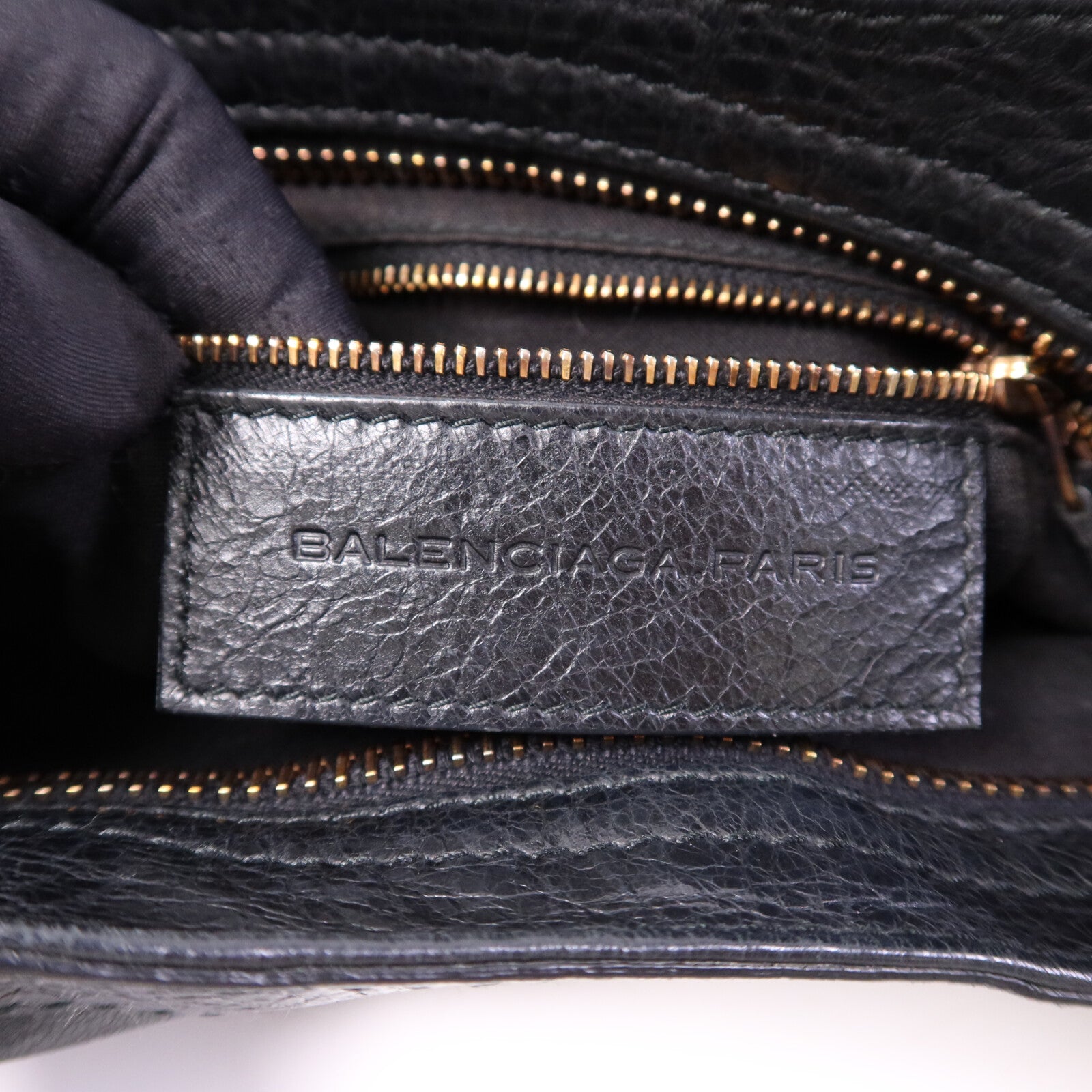 BALENCIAGA 羊皮皮革Giant City金扣手挽肩背兩用袋