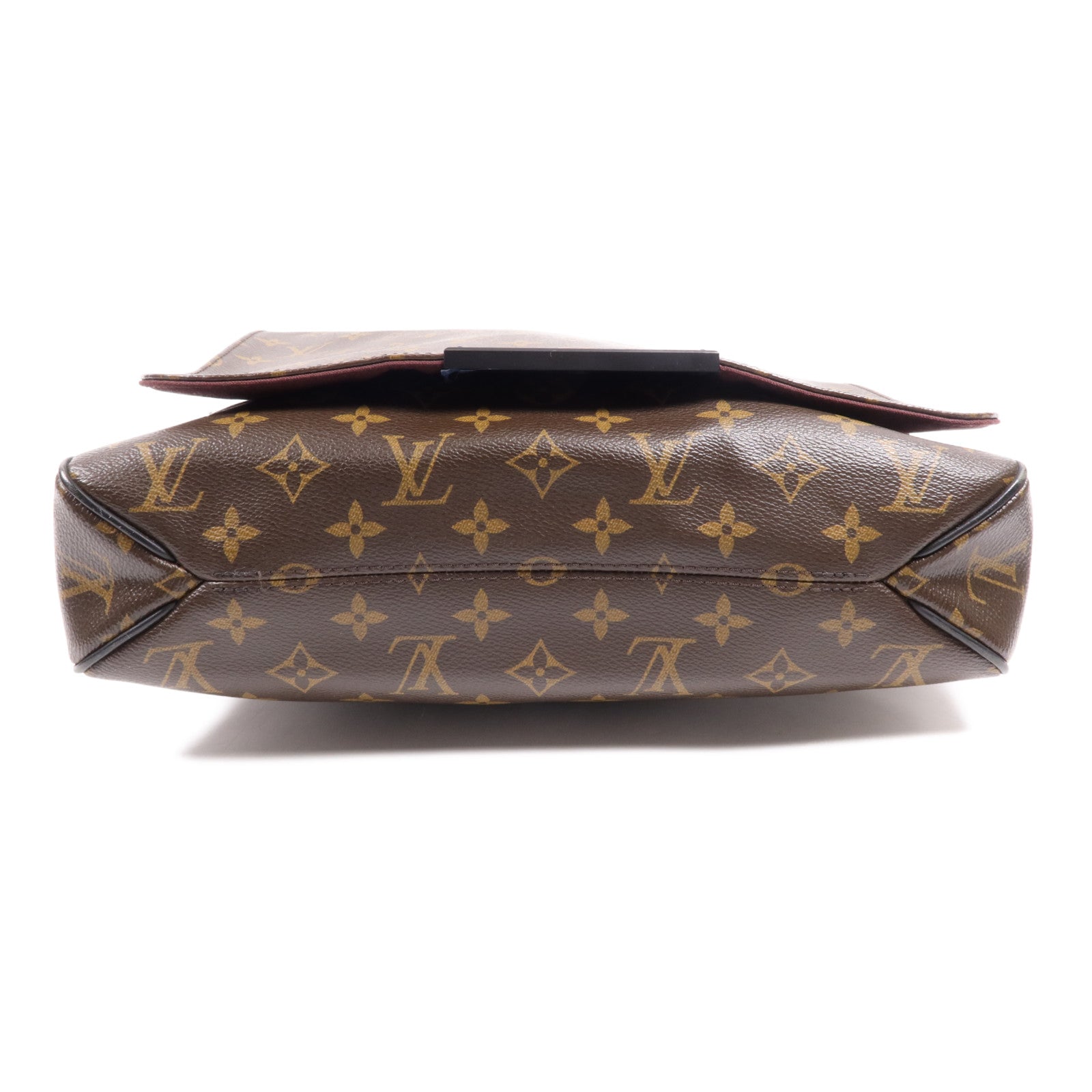 LOUIS VUITTON Monogram Macassar Distrist MM銀扣肩背袋