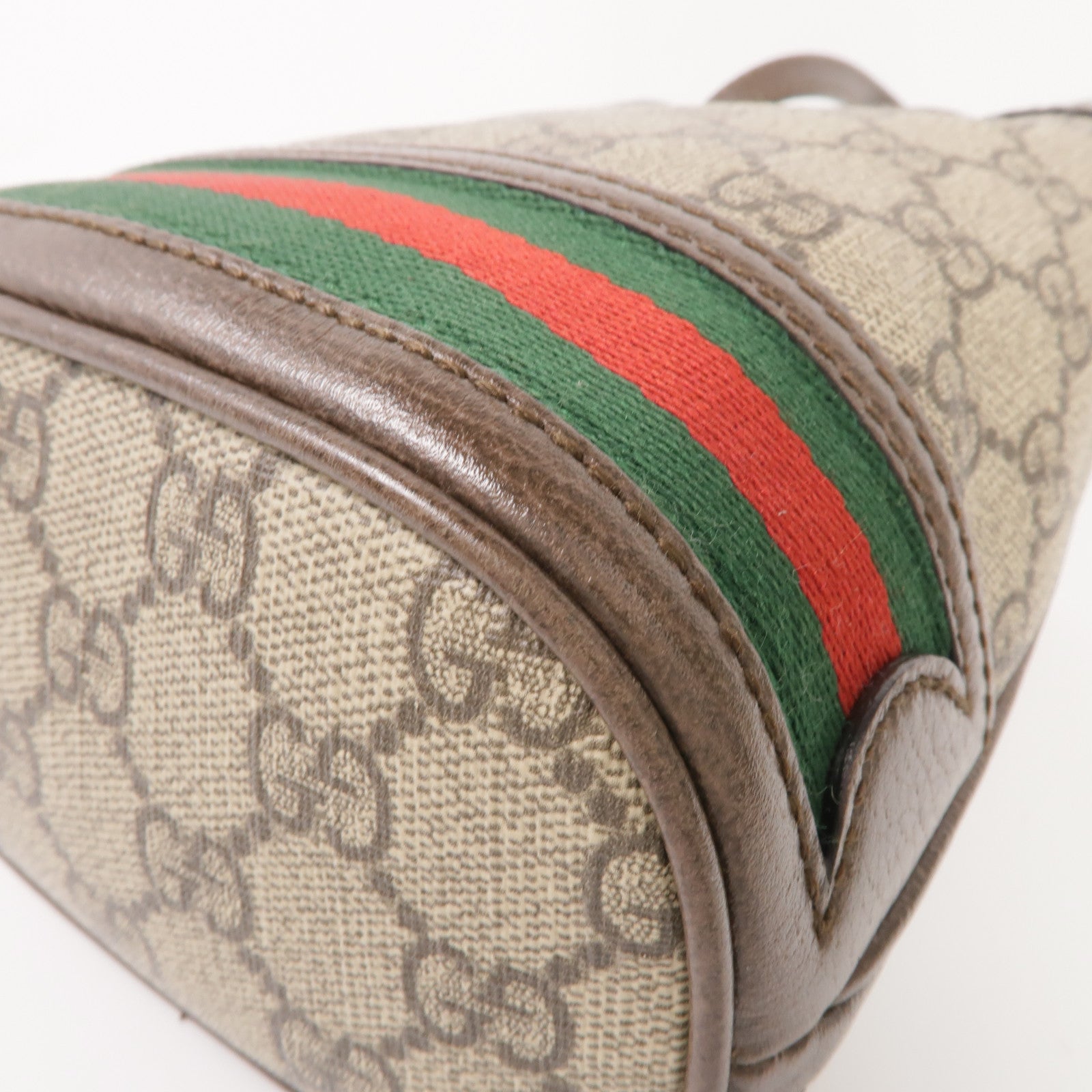 GUCCI 塗層帆布Ophidia Mini Bucket金扣肩背袋