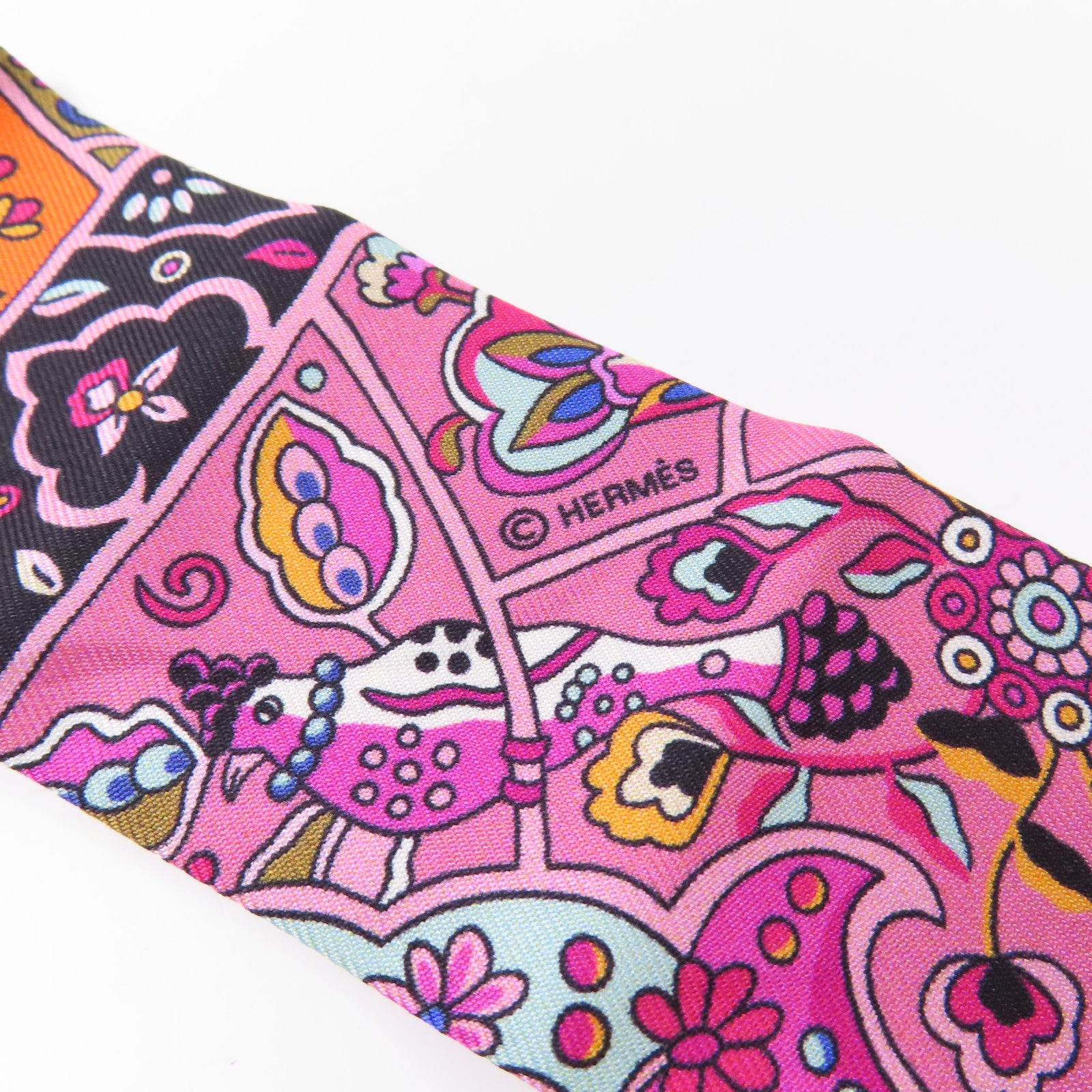 HERMES 絲質Twilly絲巾