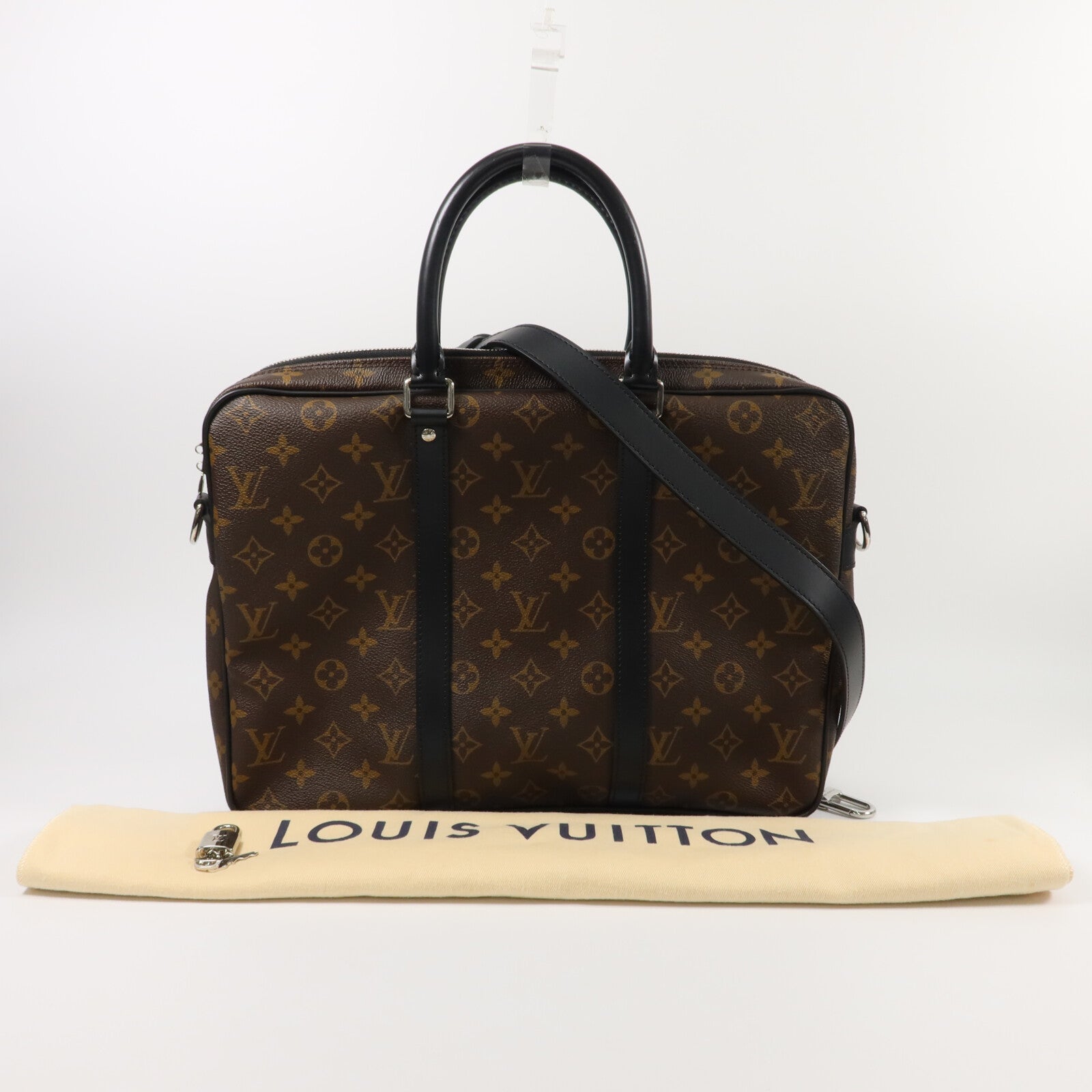 LOUIS VUITTON Monogram Porte-Documents Voyage PM手挽肩背兩用袋