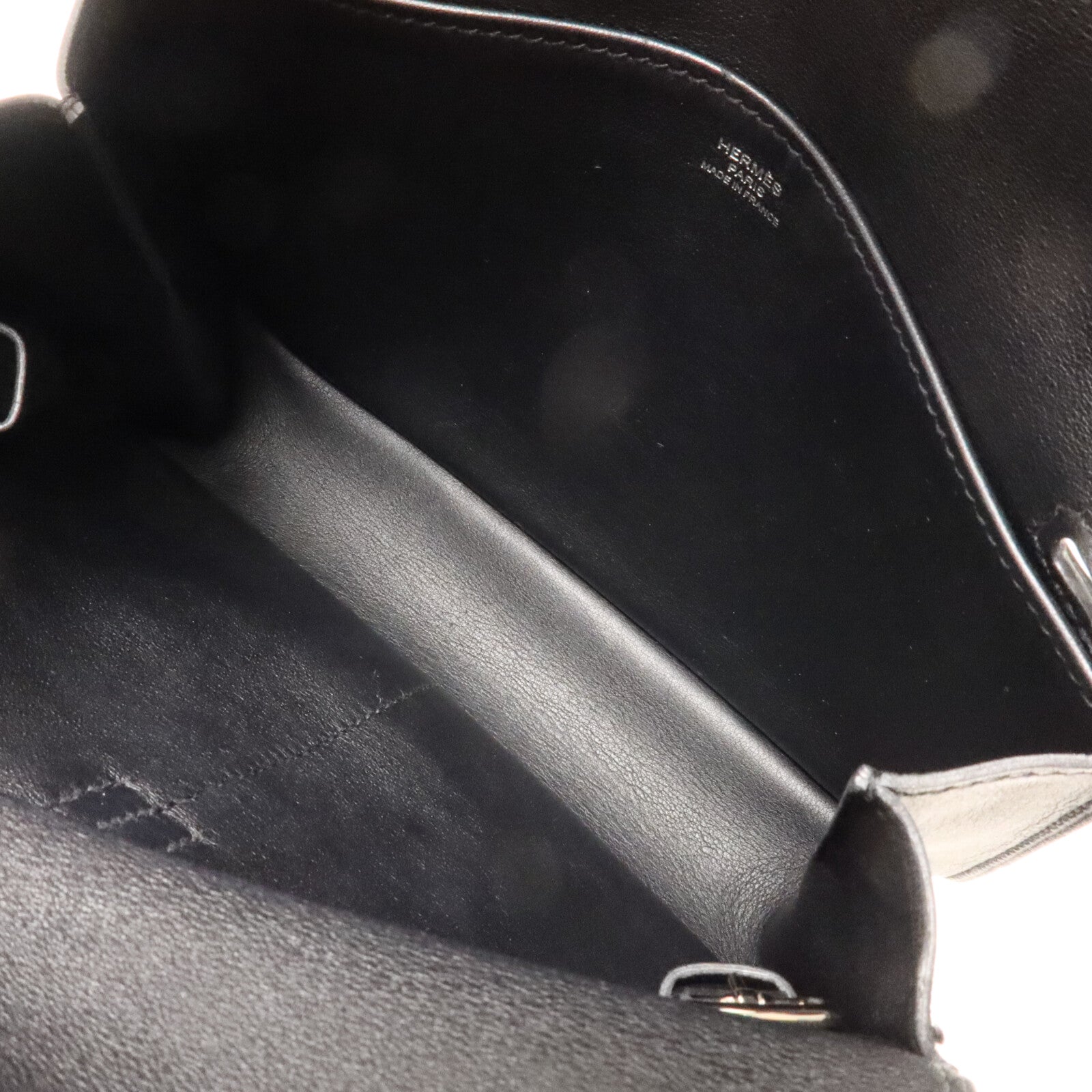 HERMES Swift皮革Mini Halzan手挽肩背兩用袋Noir