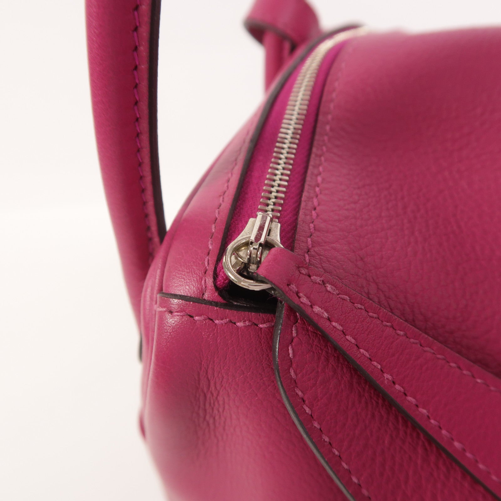 HERMES Evercolor皮革Lindy 26手挽肩背兩用袋Rose Pourpre