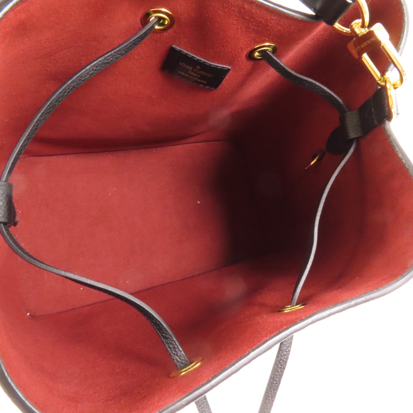 LOUIS VUITTON Monogram Empreinte Bicolor Neo Noe MM金扣手挽肩背兩用袋