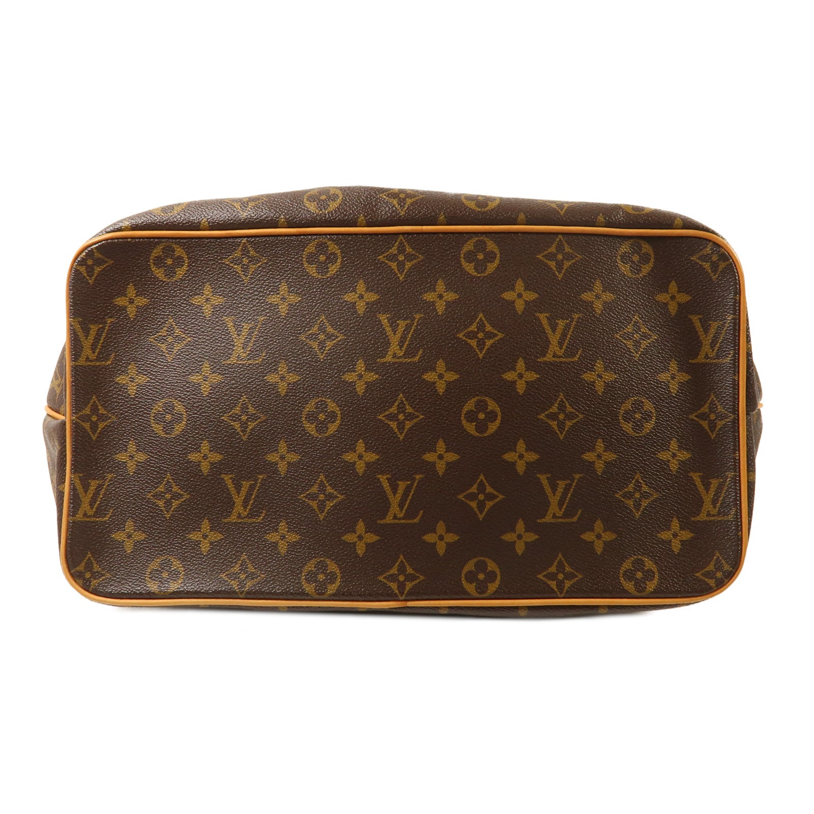 LOUIS VUITTON Monogram Palermo GM金扣手挽肩背兩用袋棕色