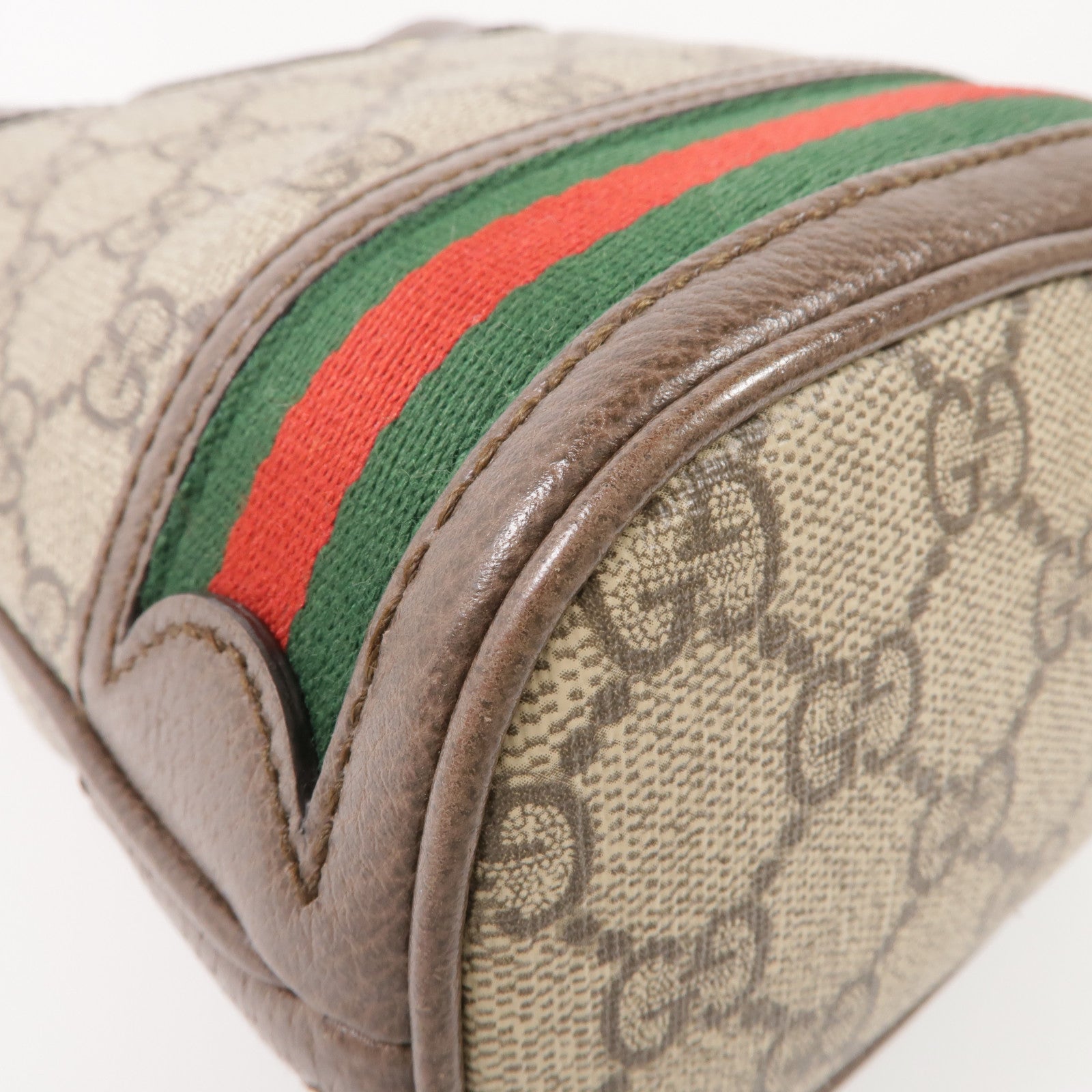 GUCCI 塗層帆布Ophidia Mini Bucket金扣肩背袋