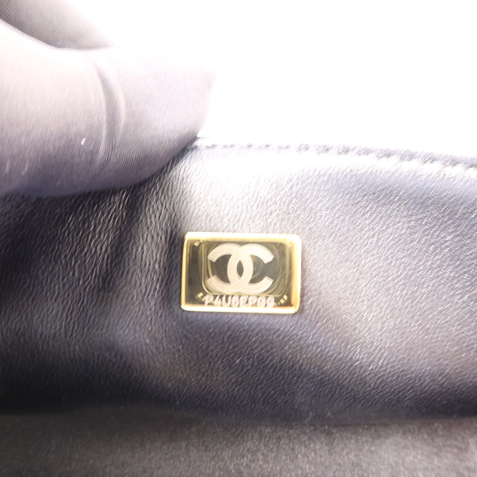 CHANEL 牛皮皮革Boy 20cm金扣鏈帶肩背袋