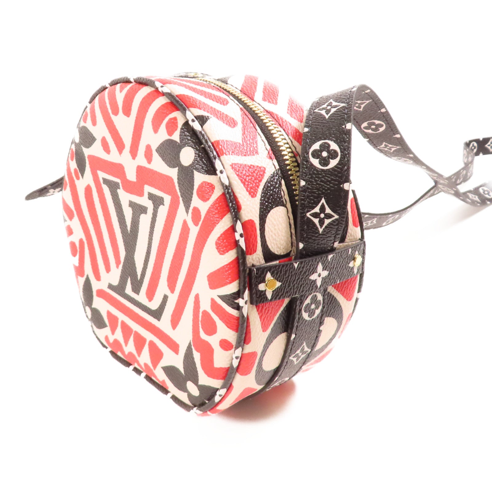 LOUIS VUITTON Monogram Giant Boite Chapeau金扣肩背袋