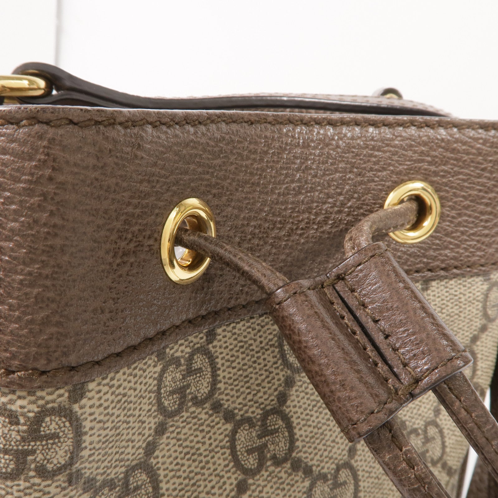 GUCCI 塗層帆布Ophidia Mini Bucket金扣肩背袋