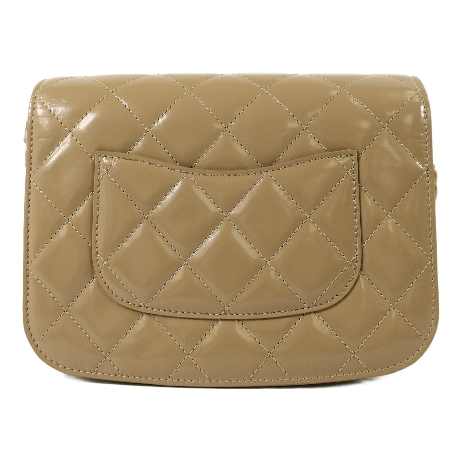 CHANEL 漆皮皮革Mini Messenger Bag肩背袋
