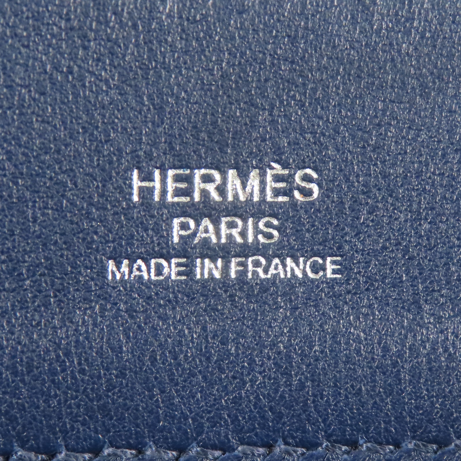 HERMES Swift皮革Aline Mini銀扣肩背袋Deep Blue