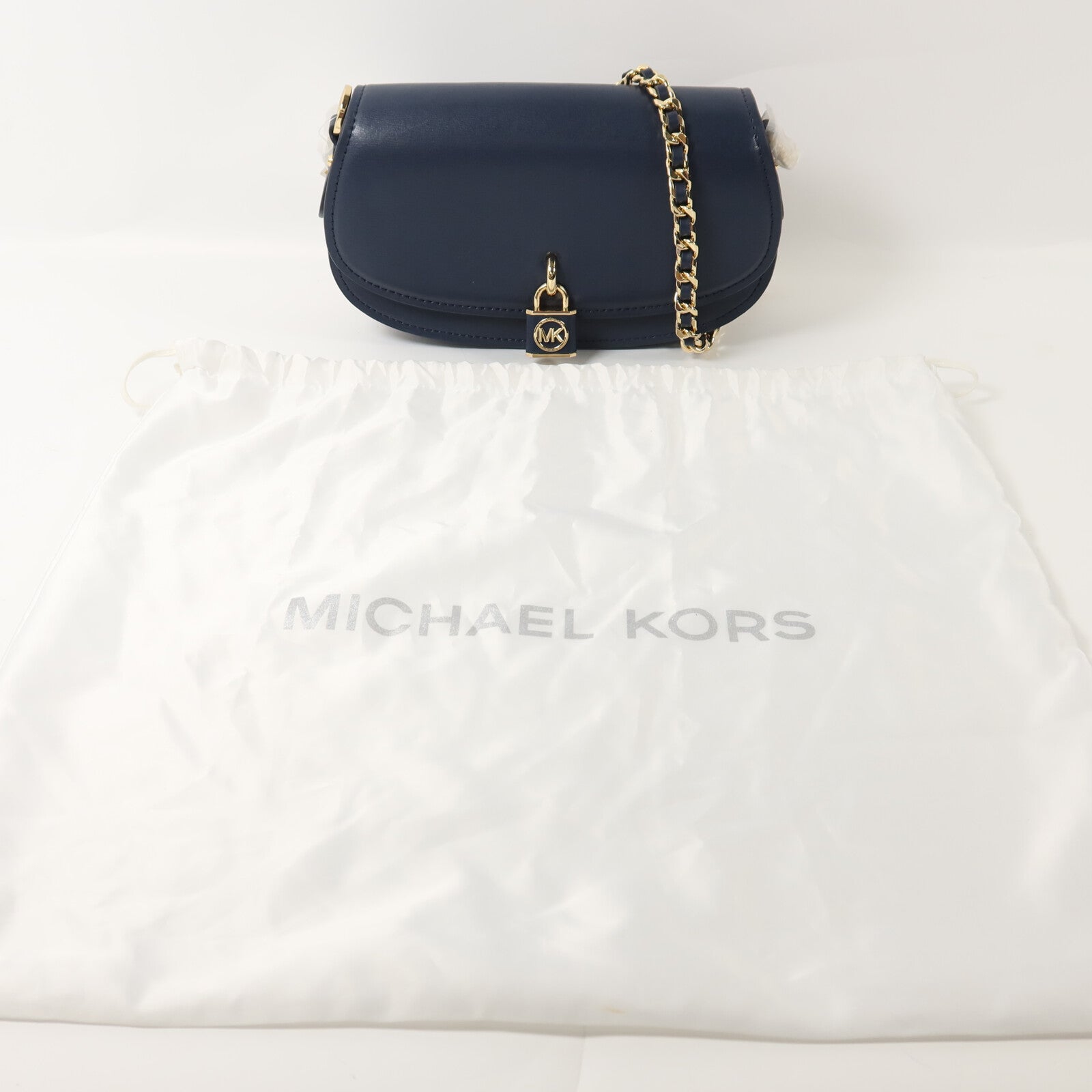 Michael Kors 牛皮皮革Chain Shoulder鏈帶肩背袋