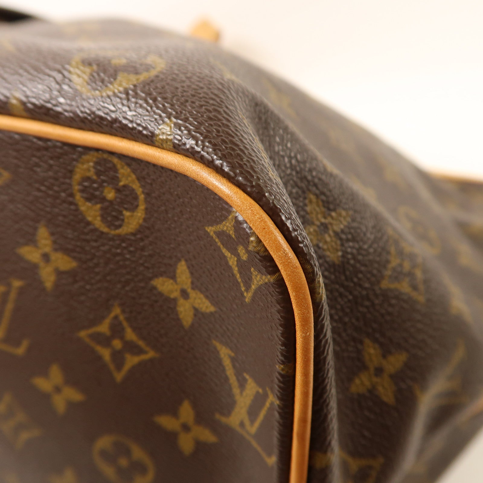 LOUIS VUITTON Monogram Palermo GM金扣手挽肩背兩用袋棕色