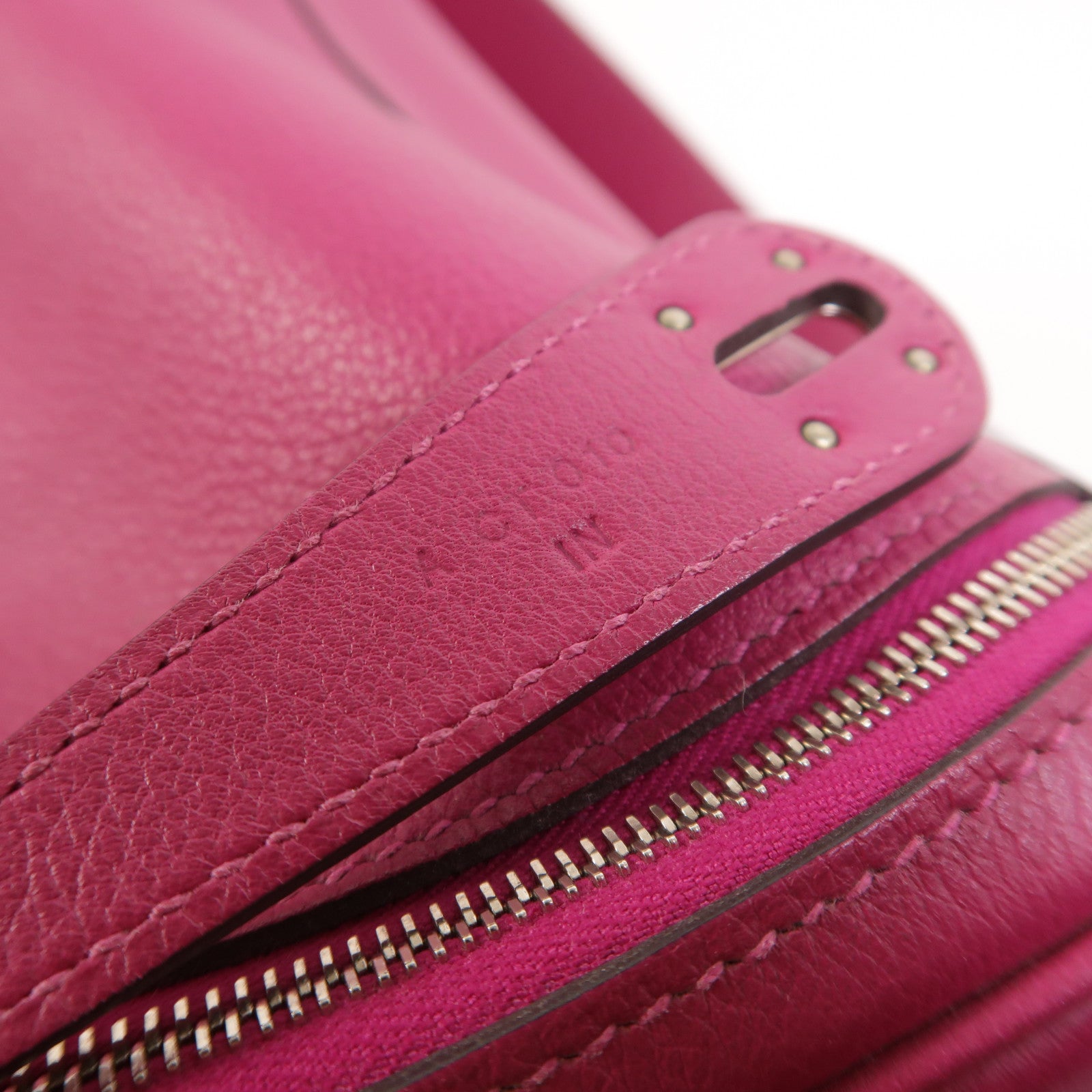 HERMES Evercolor皮革Lindy 26手挽肩背兩用袋Rose Pourpre