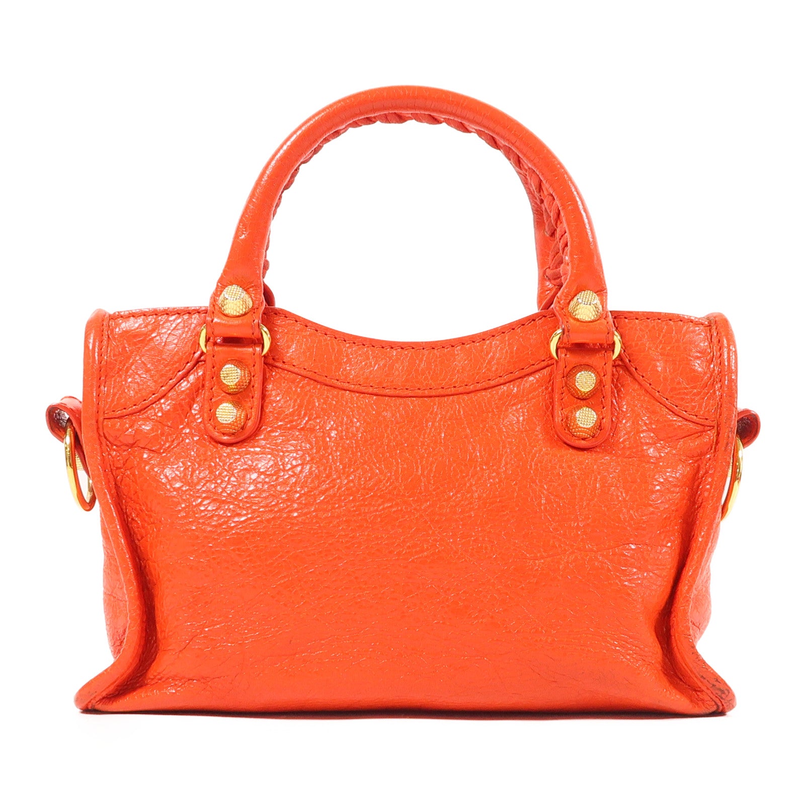 BALENCIAGA 牛皮皮革Mini City金扣手挽肩背兩用袋