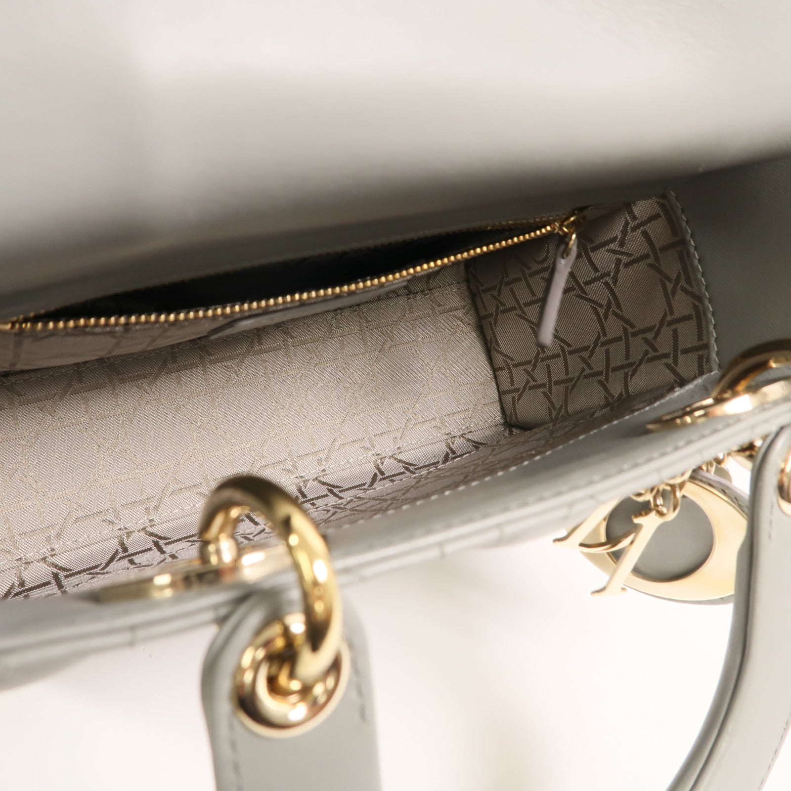 Dior 羊皮皮革Small Lady Dior My ABCDior Bag手挽肩背兩用袋