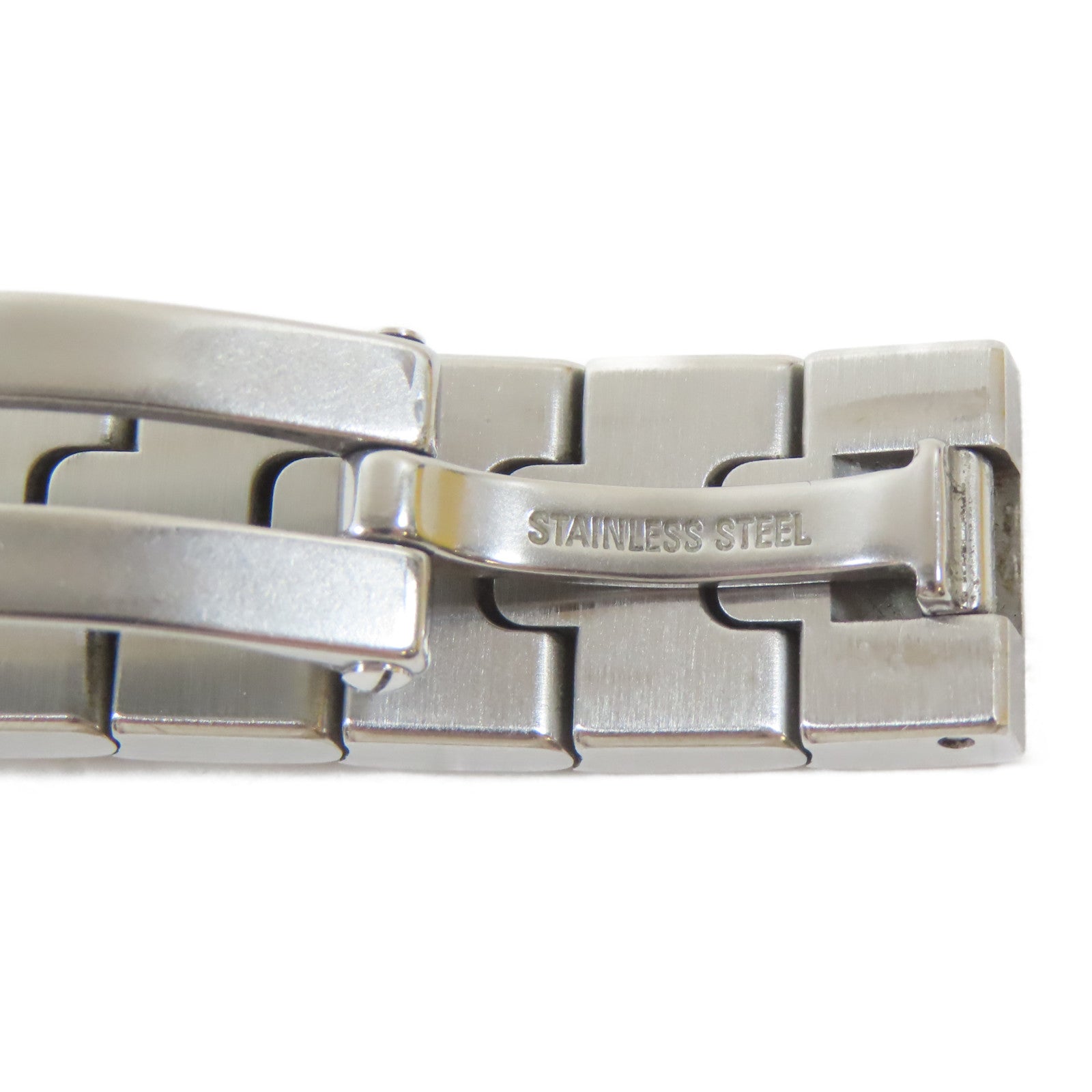 CARTIER Santos Galbee不鏽鋼手錶石英機芯白色#15cm
