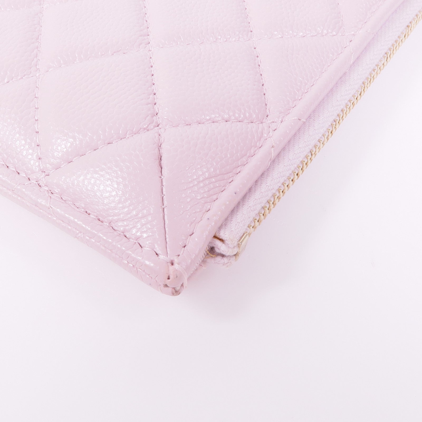 CHANEL 牛皮皮革Long Zipped Wallet金扣長錢包