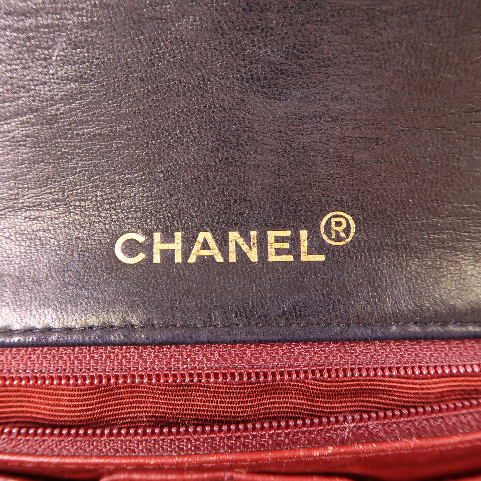 CHANEL 羊皮皮革Vintage Shoulder Bag金扣鏈帶肩背袋